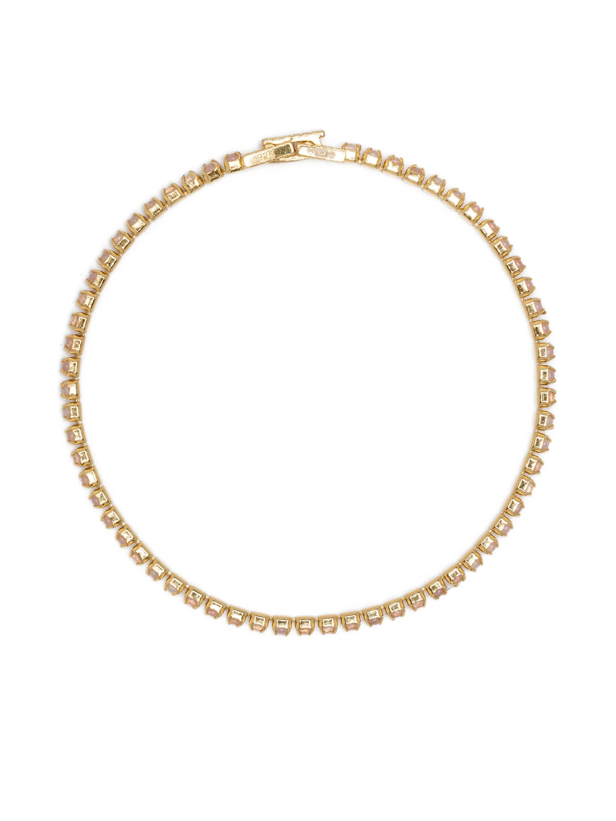 2mm rose quartz tennis bracelet