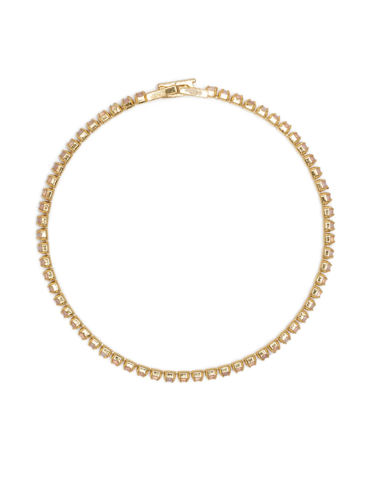 2mm rose quartz tennis bracelet