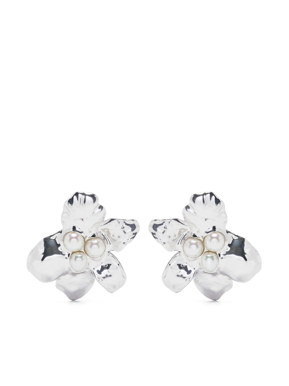 x Quentin Jones Sculpted Flower earrings