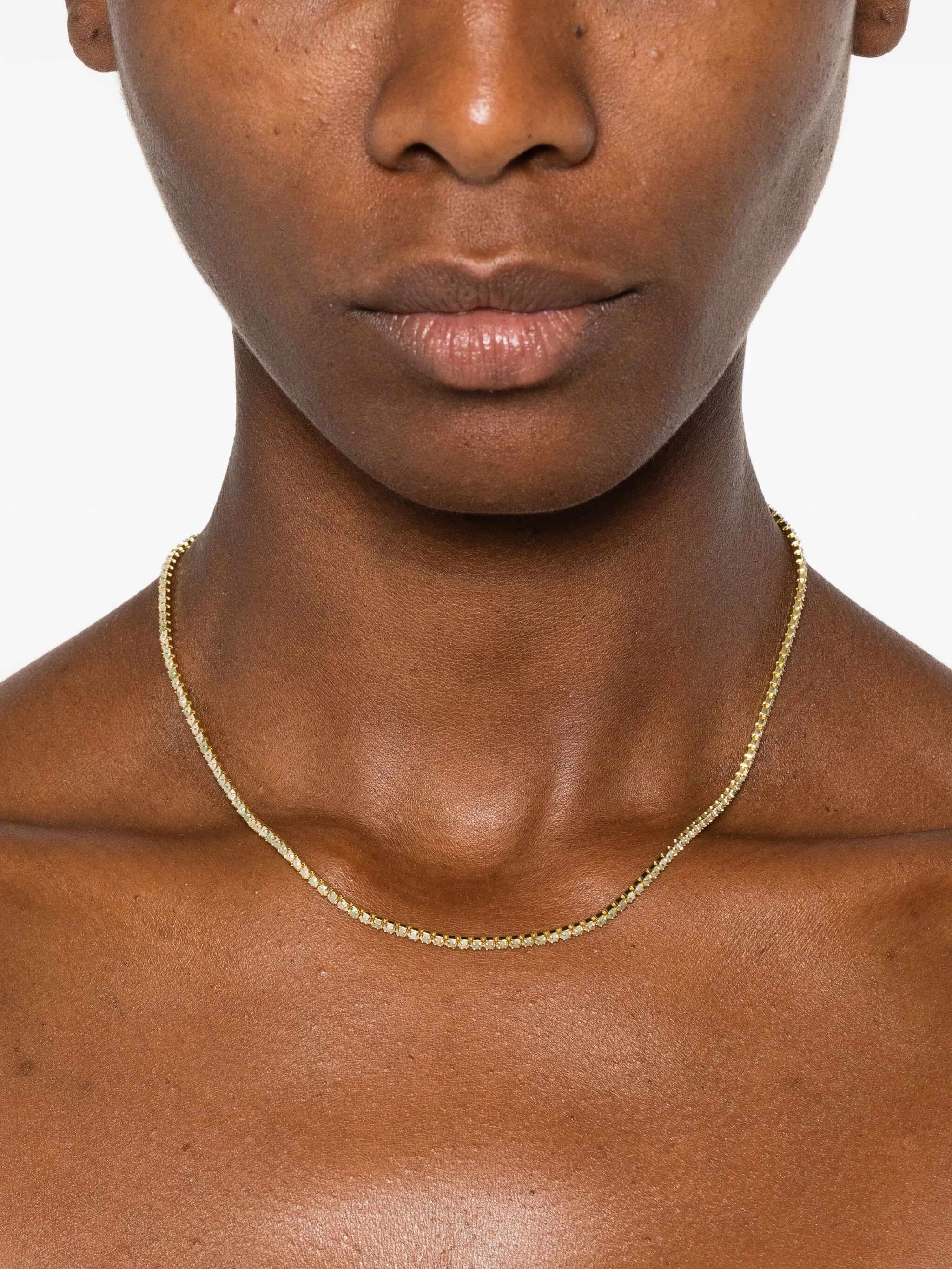 Aventurine tennis necklace