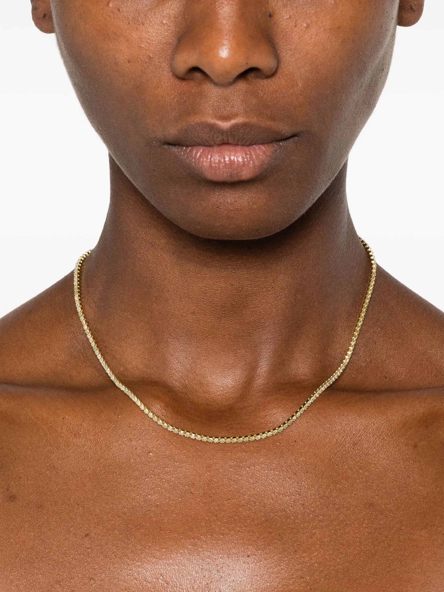 Aventurine tennis necklace