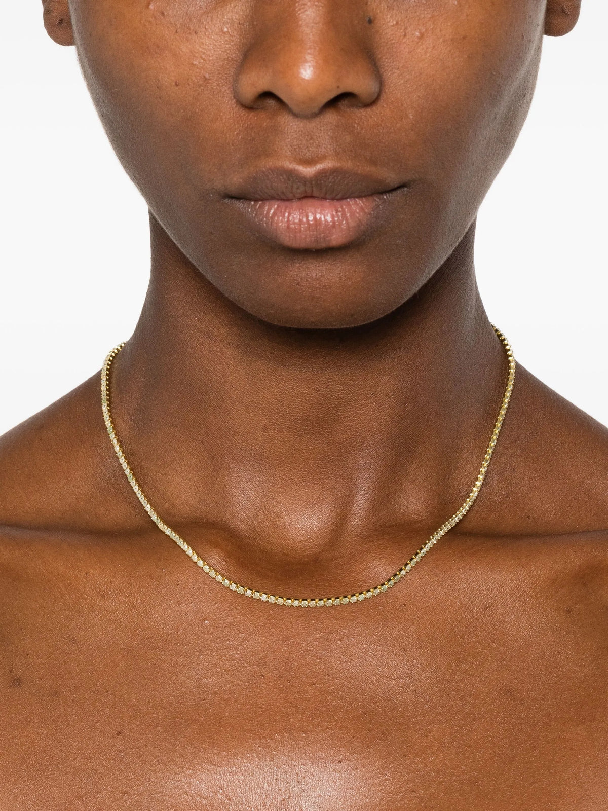 2mm aventurine tennis necklace