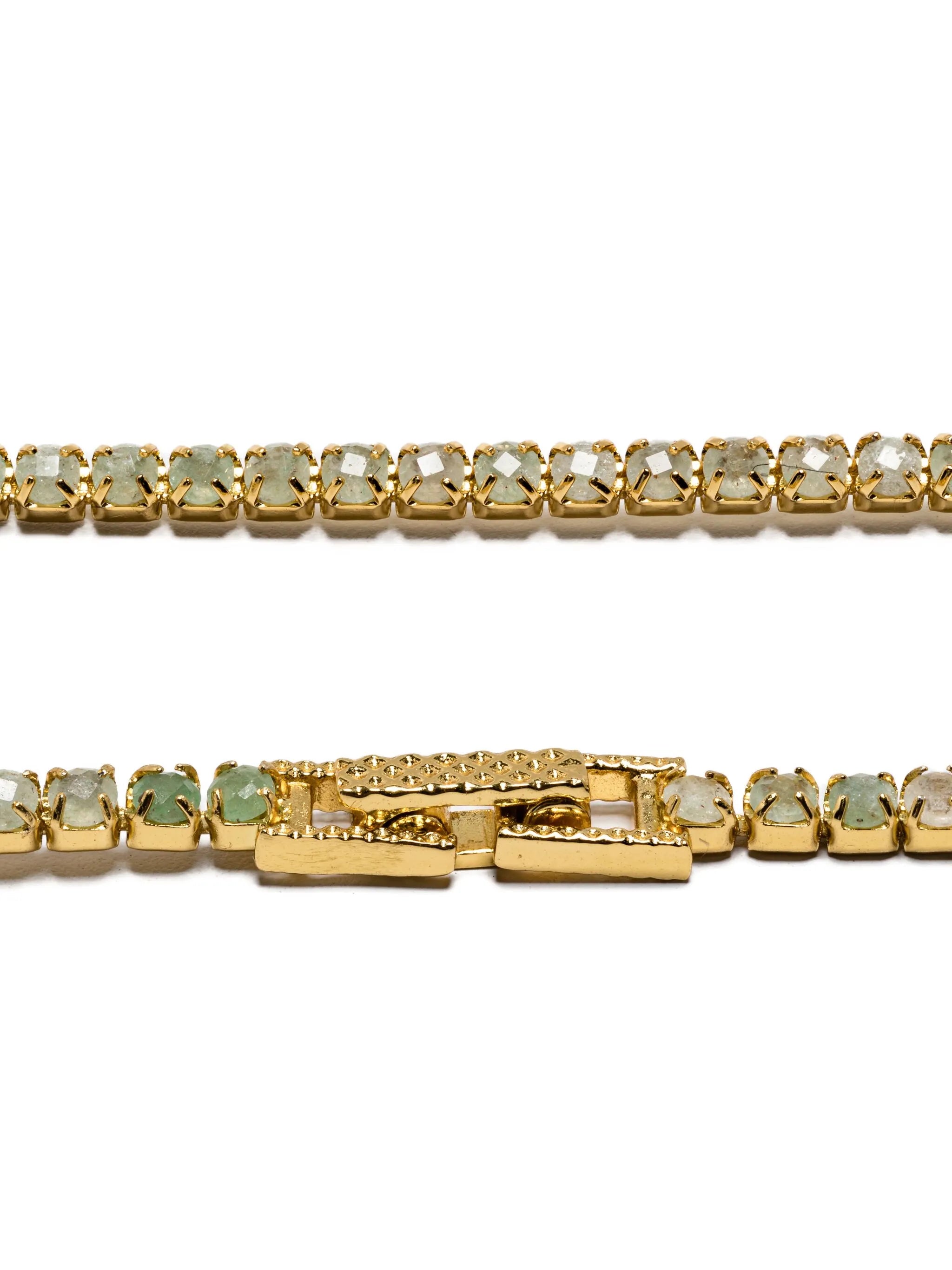 Aventurine tennis necklace