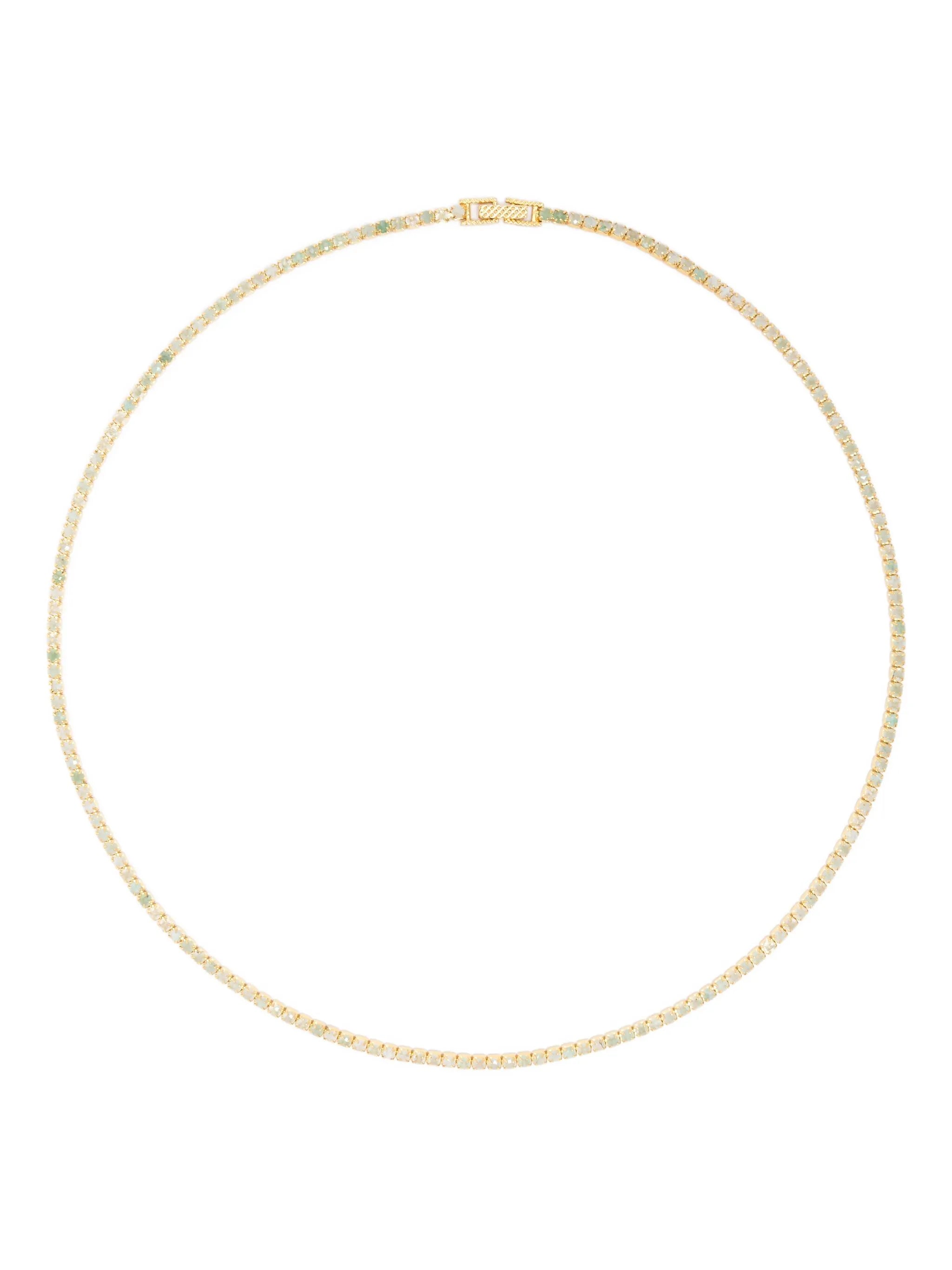 2mm aventurine tennis necklace
