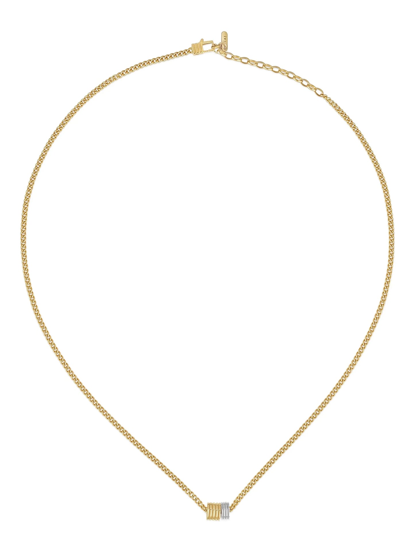 Octagon Mini Double-charm necklace