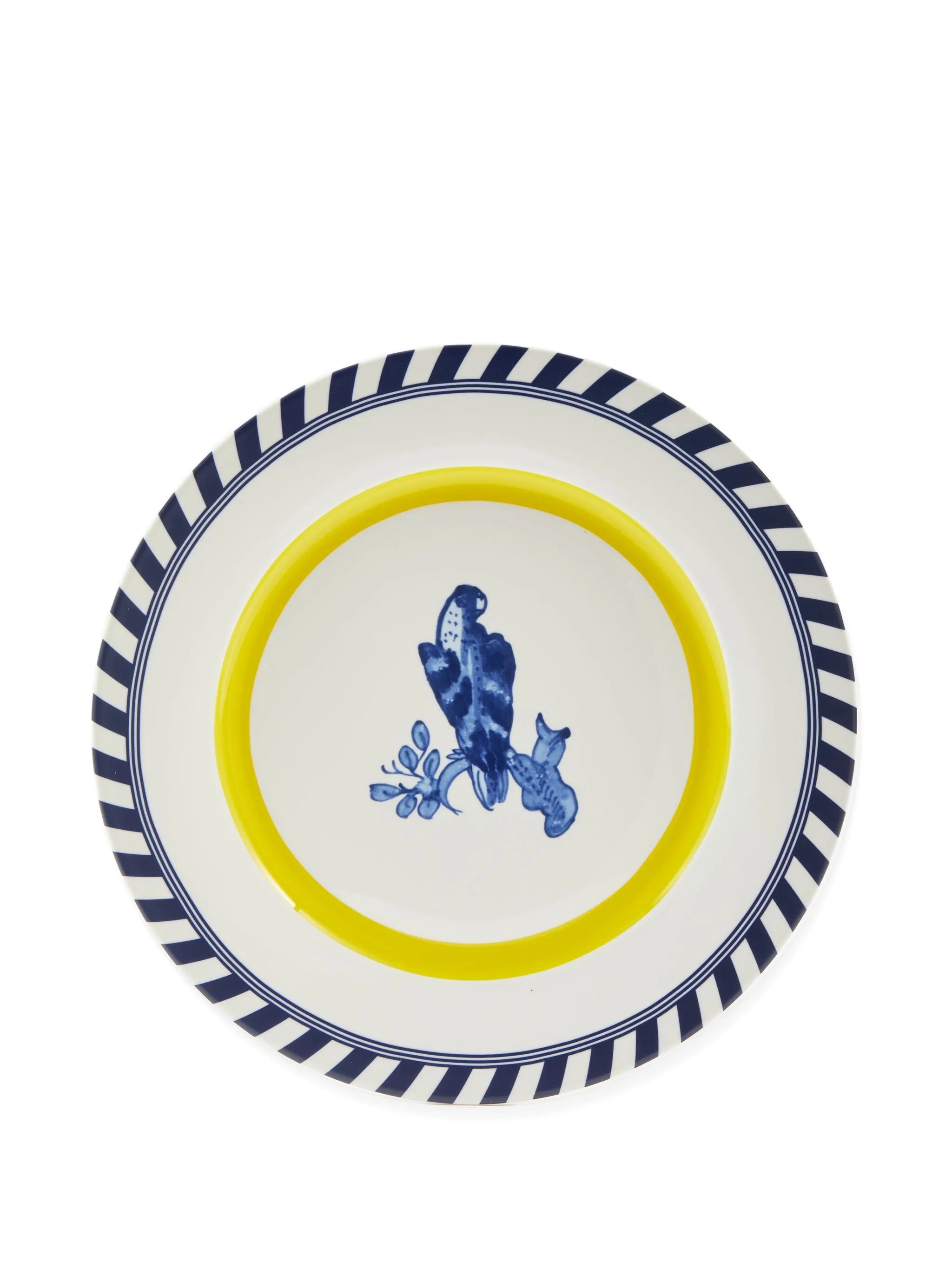 striped edge decorative plates