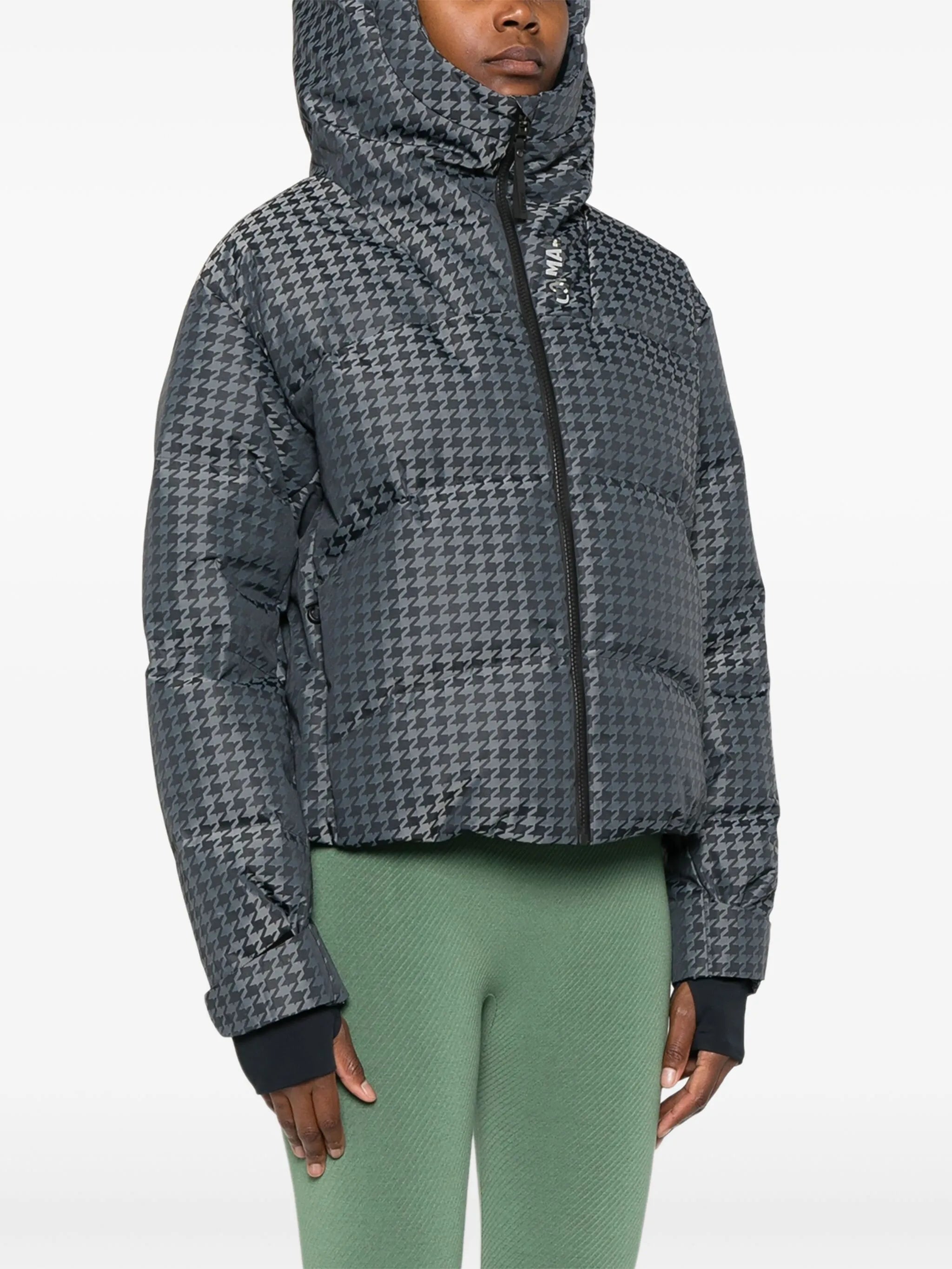 Fancy houndstooth ski jacket