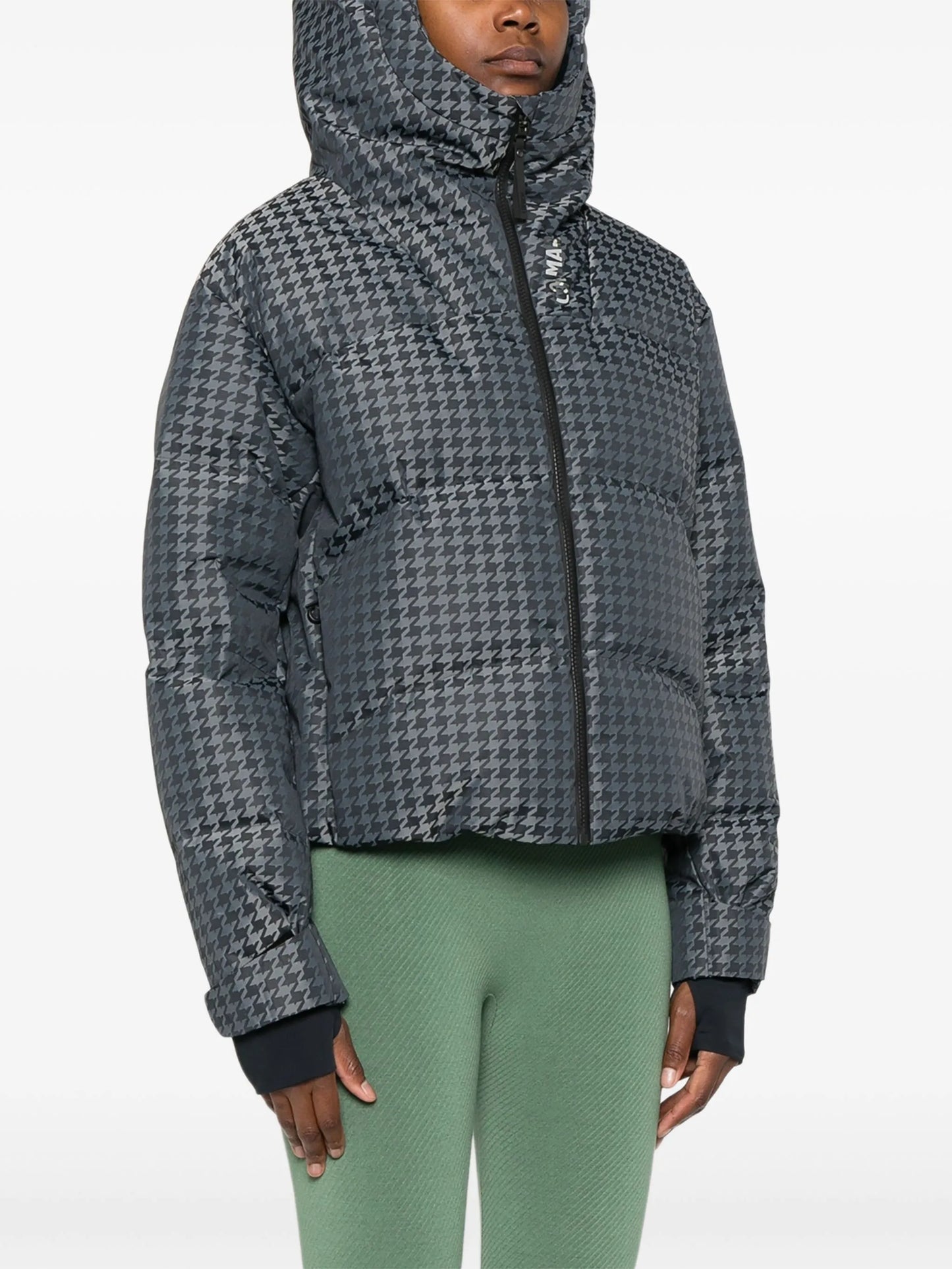 Fancy houndstooth ski jacket