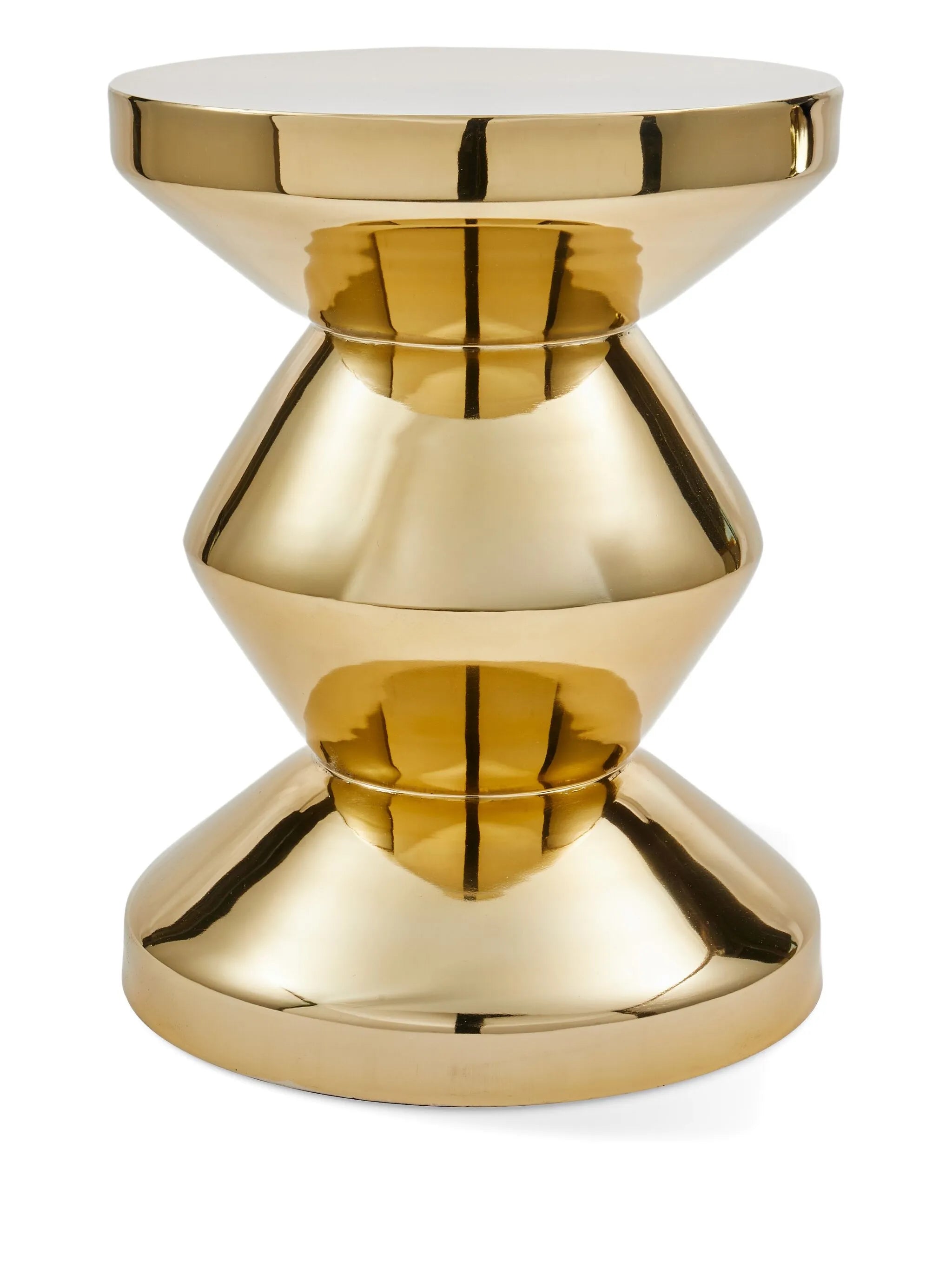 hourglass side table