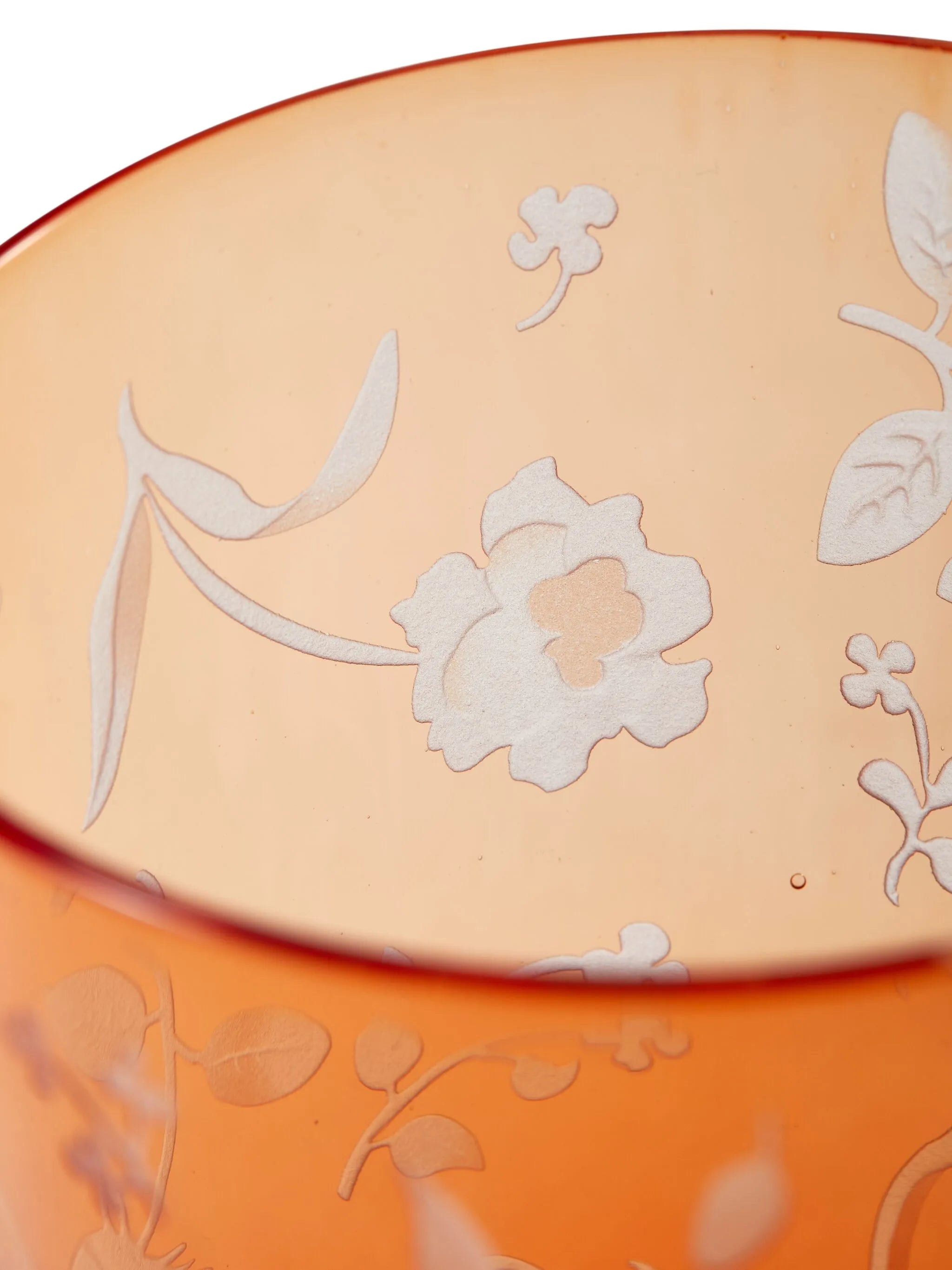 flower-engraved tumblers