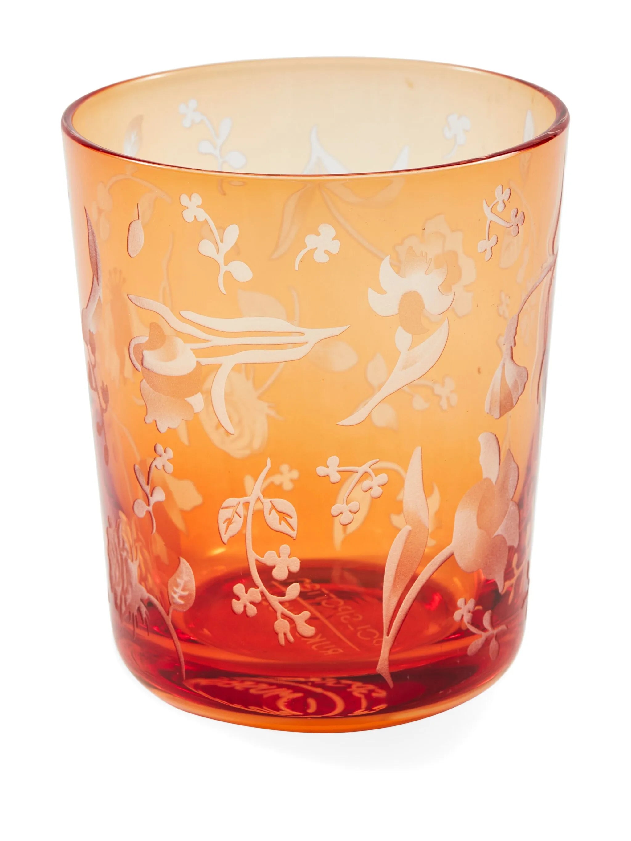 flower-engraved tumblers