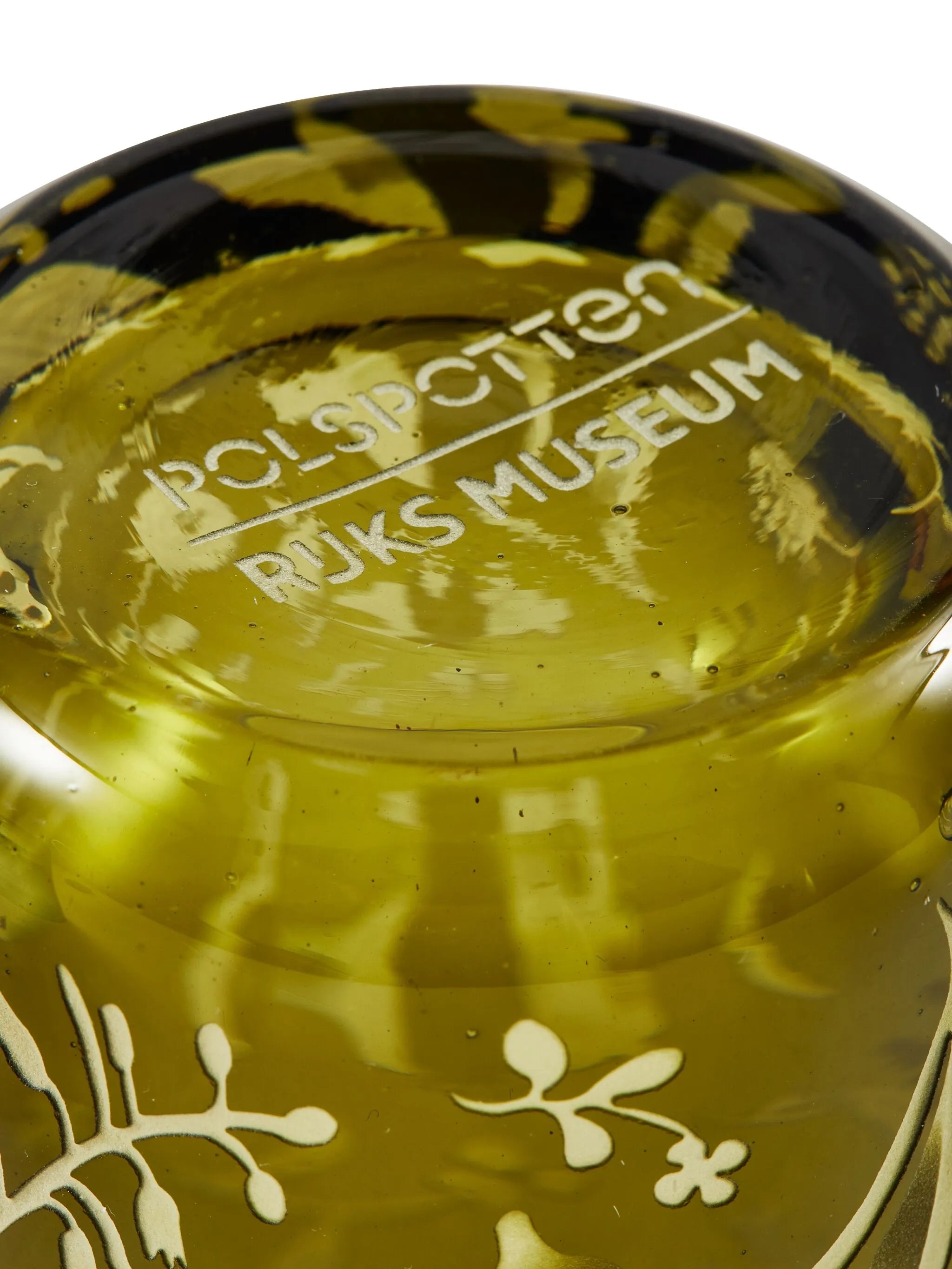 floral-etched glass tumblers