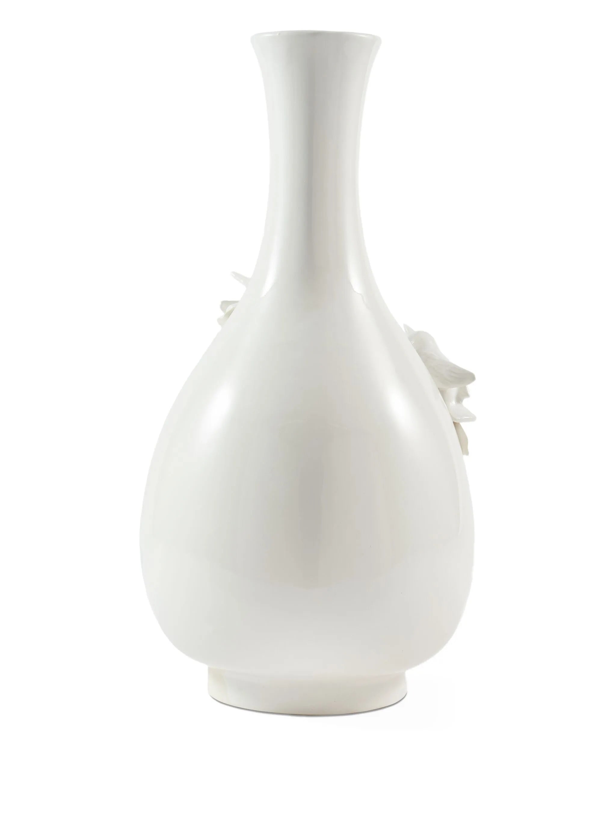 bird-adorned porcelain vase