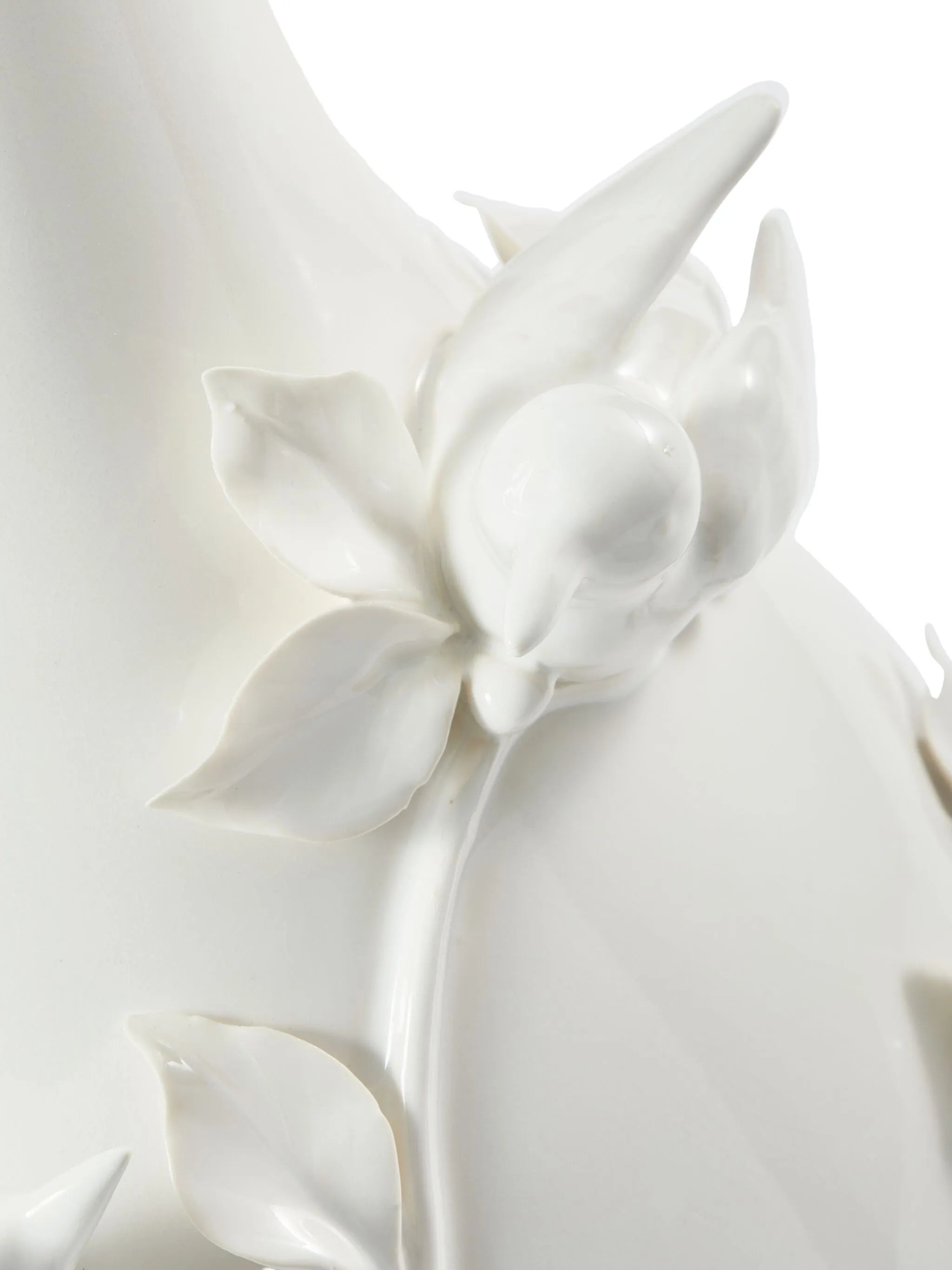 bird-adorned porcelain vase