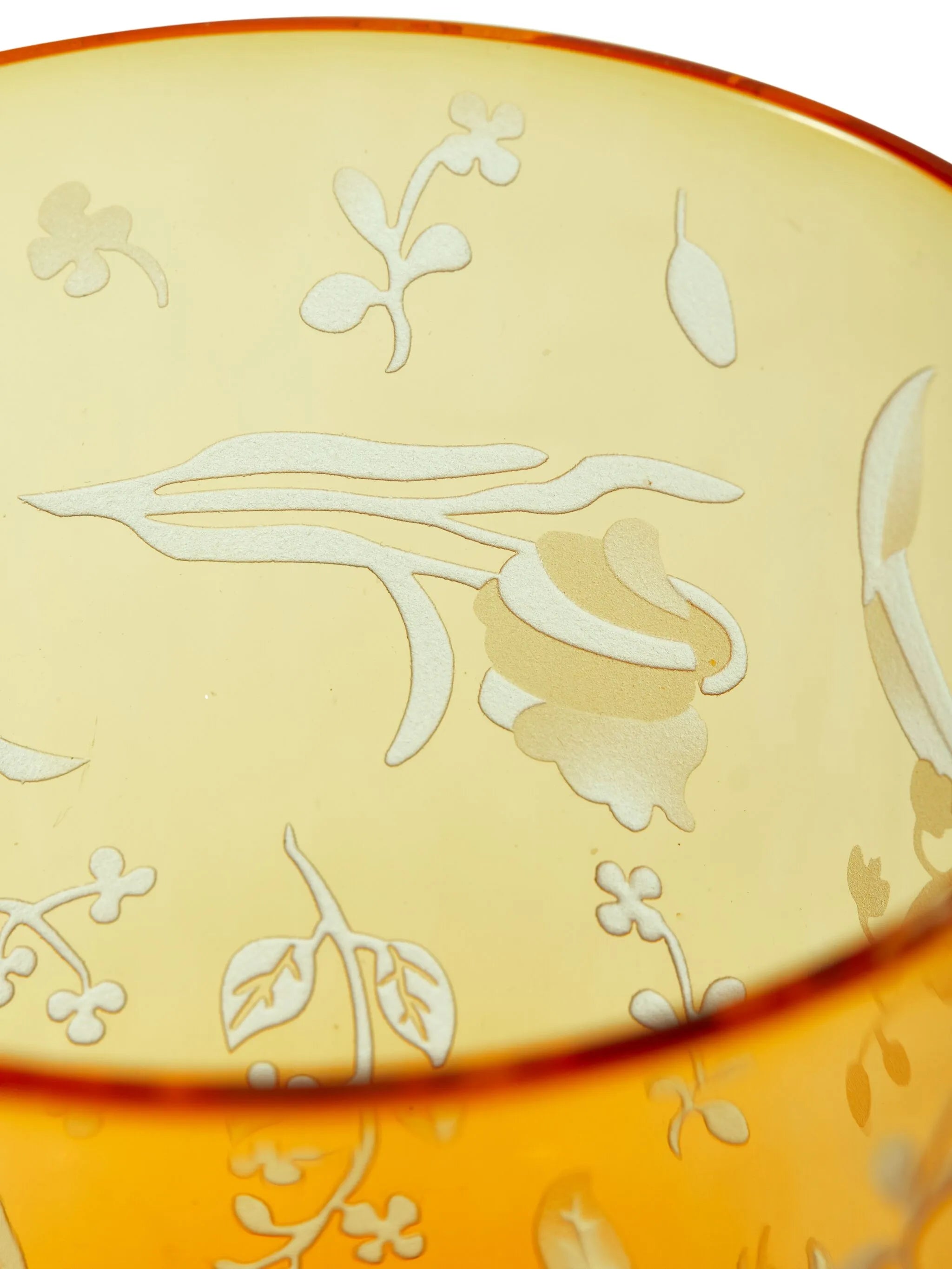 etched floral tumbler (set of two)