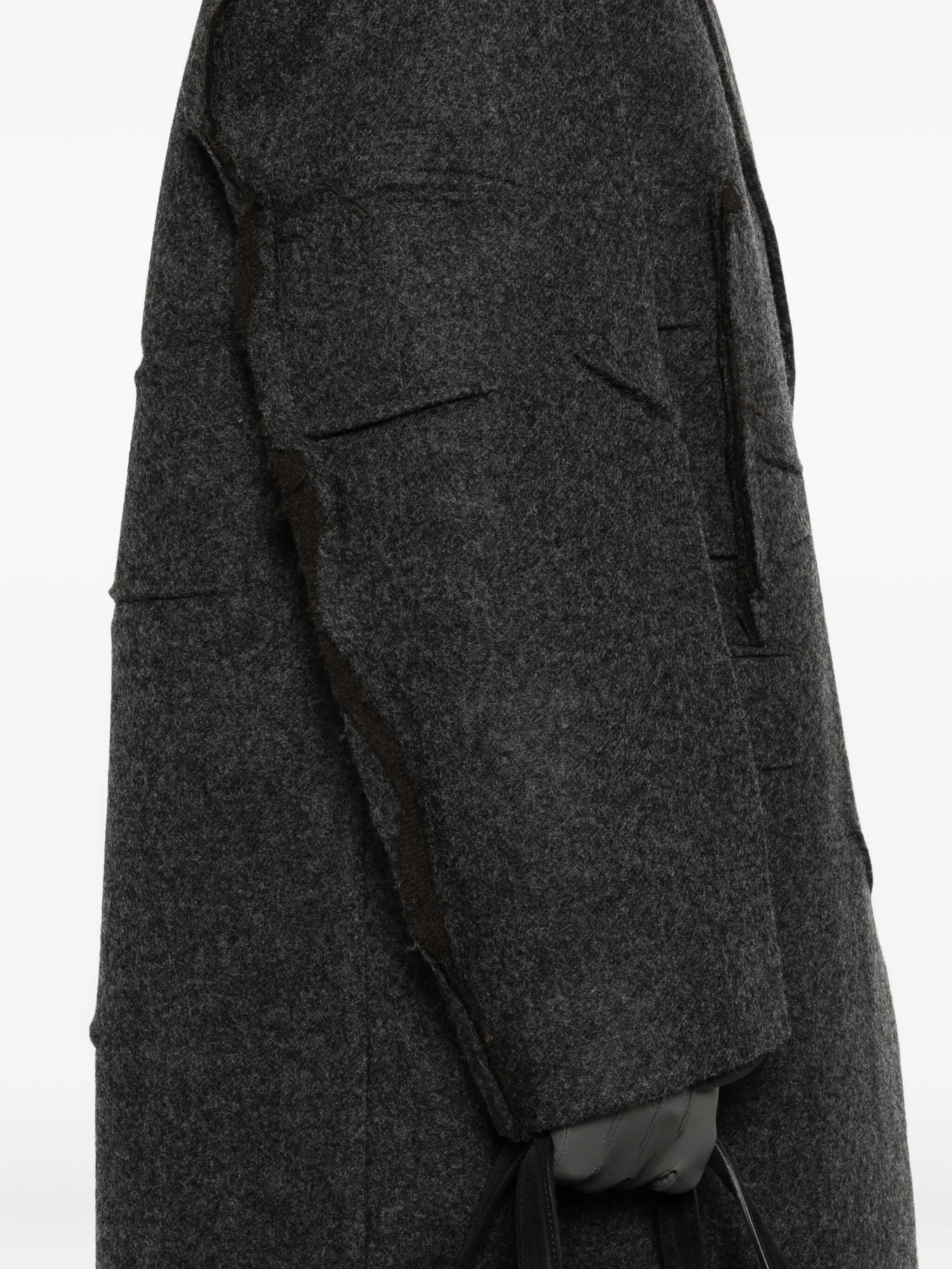 single-breasted wool coat