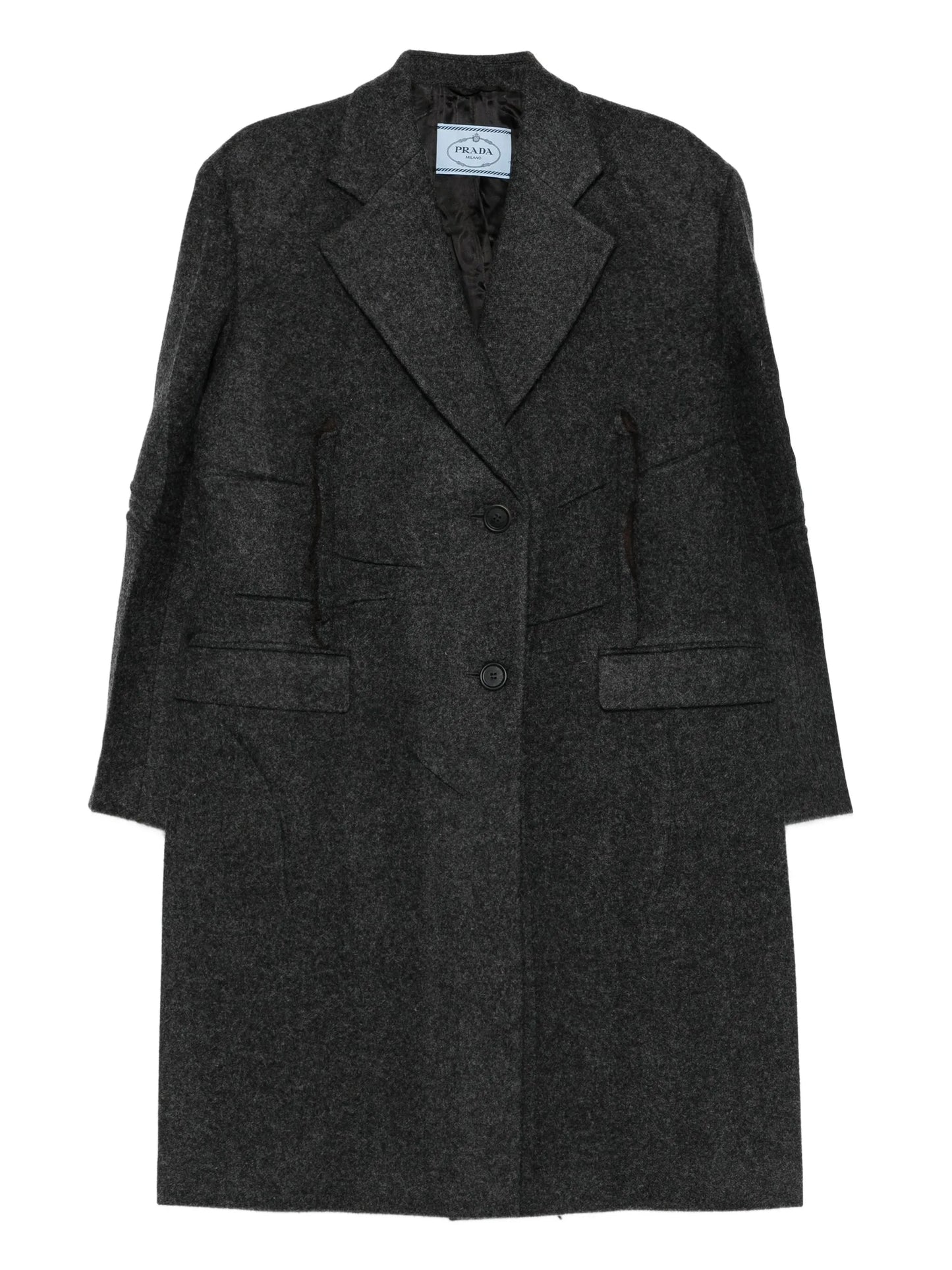 single-breasted wool coat