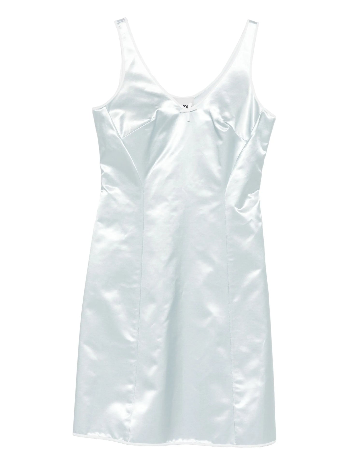 bow-detail satin dress