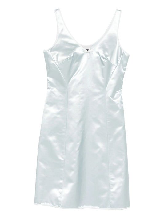 bow-detail satin dress
