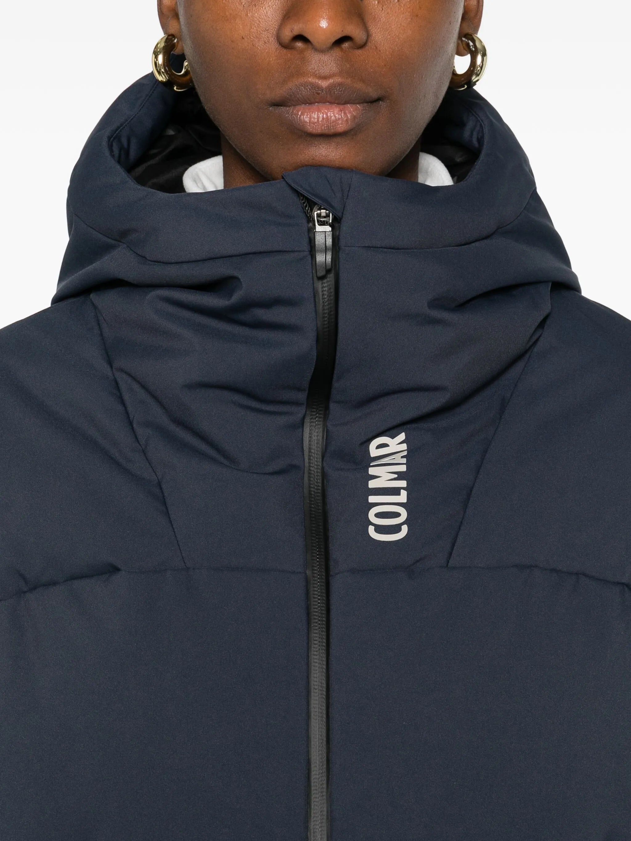 hooded fancy ski jacket bomber
