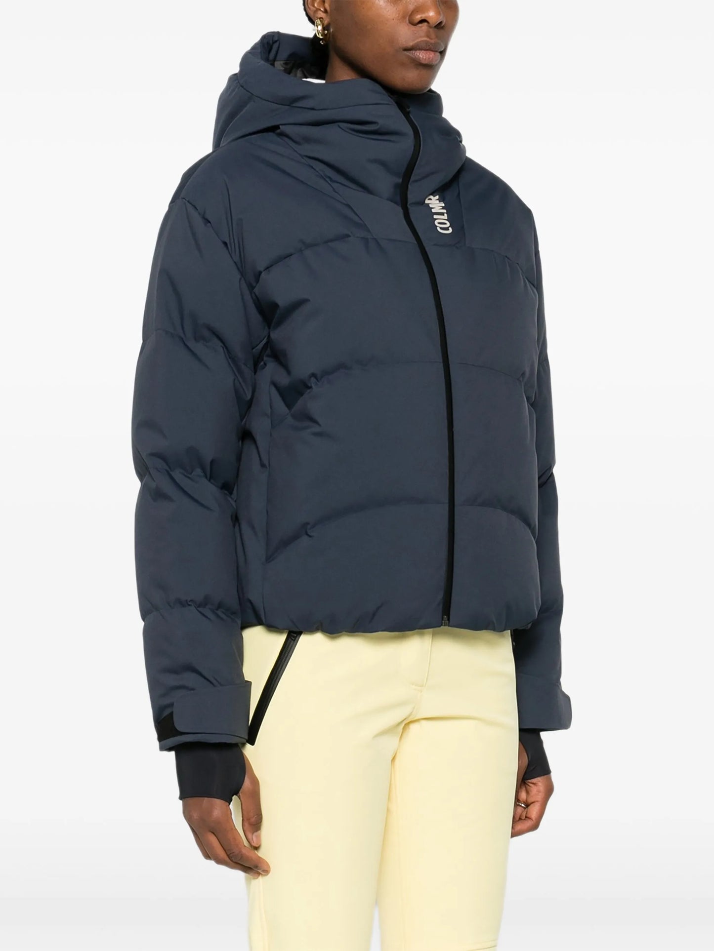 hooded fancy ski jacket bomber