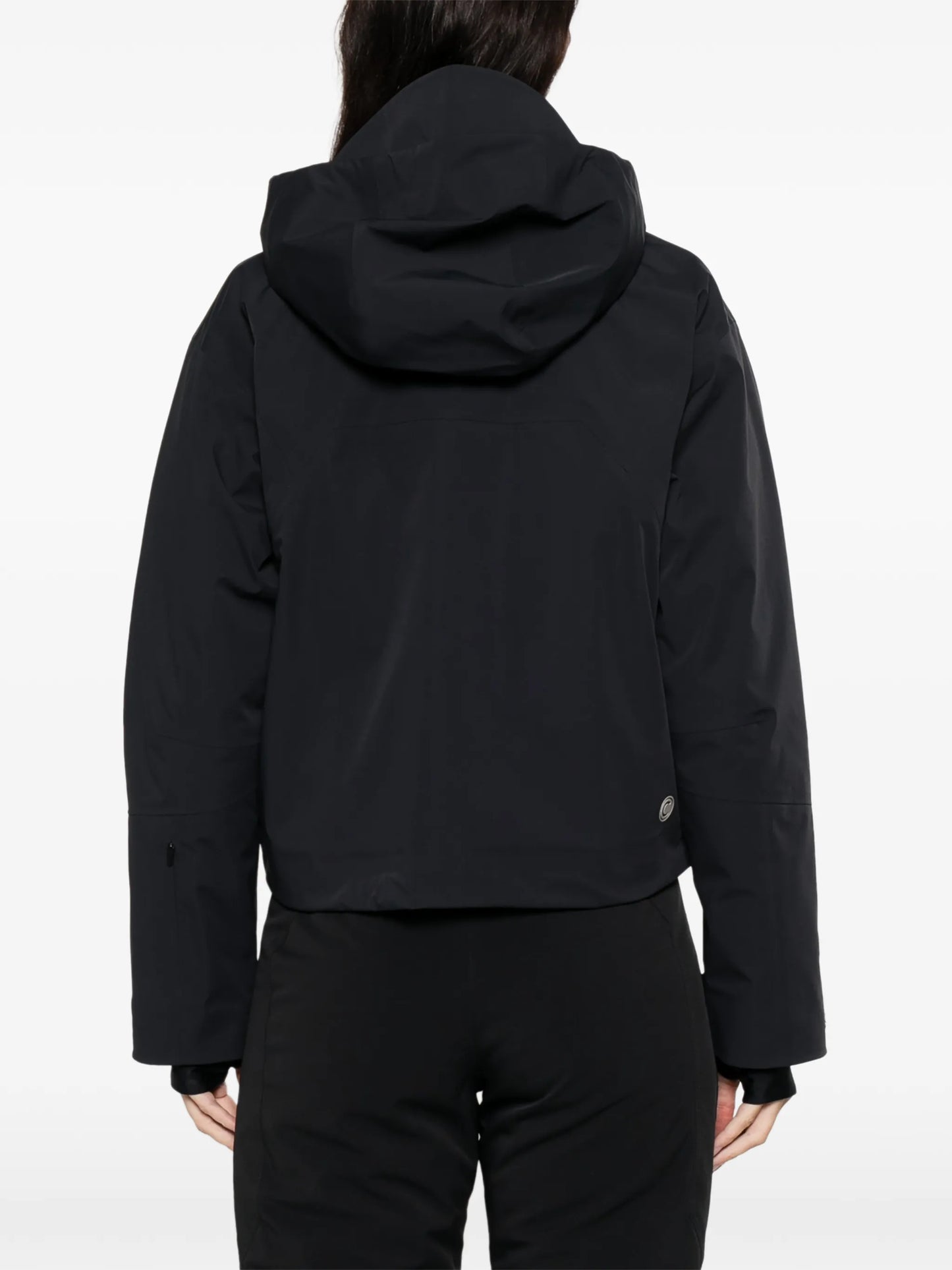 hooded pocket ski jacket