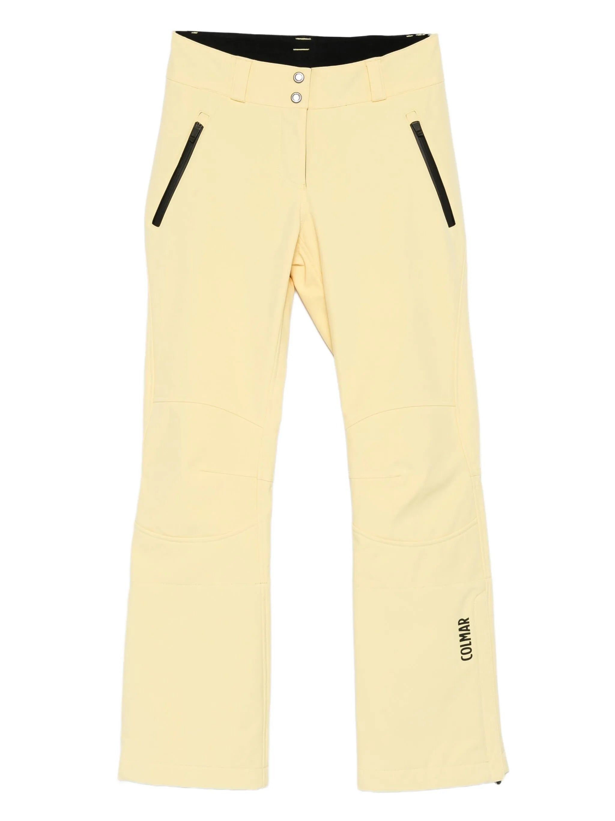zip-detail ski trousers