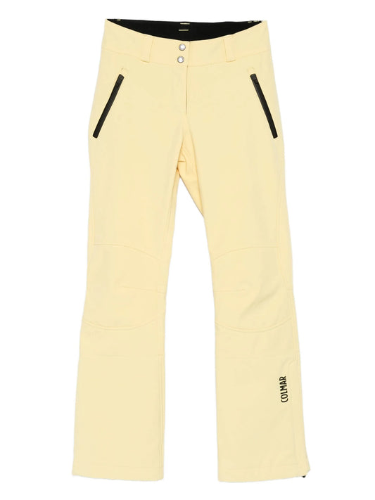 zip-detail ski trousers