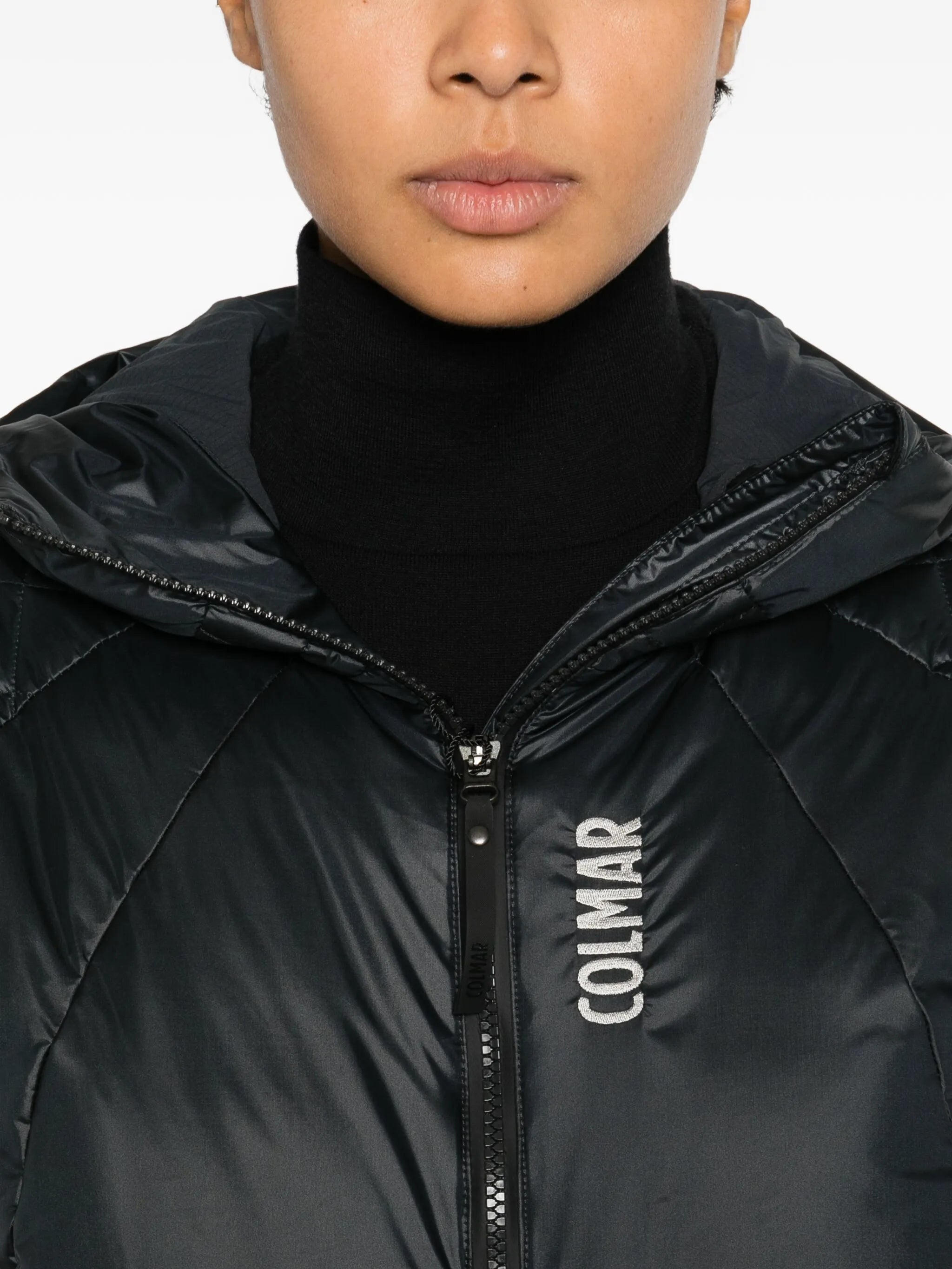 quilted high waist ski suit