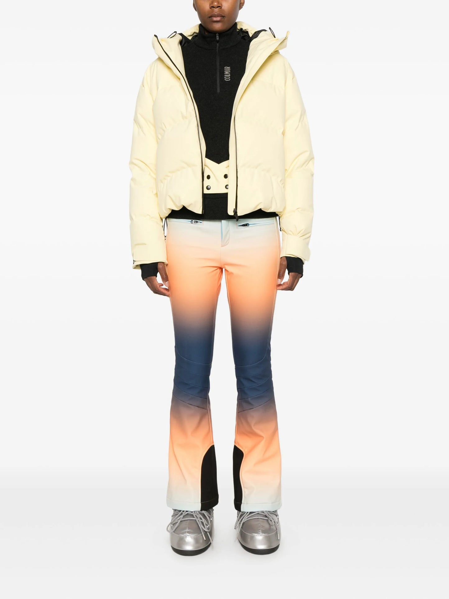 Pure half-zip ski base layer