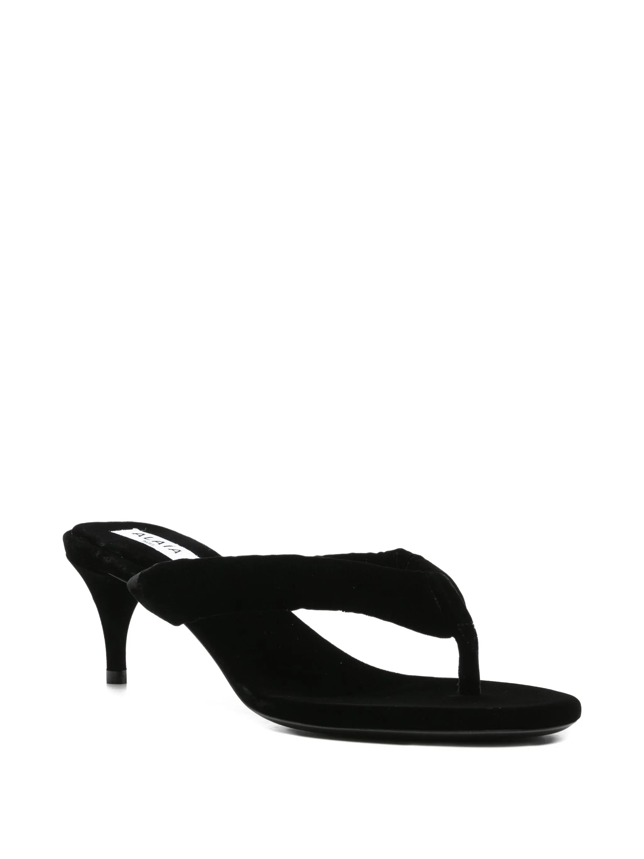 heeled thong sandals