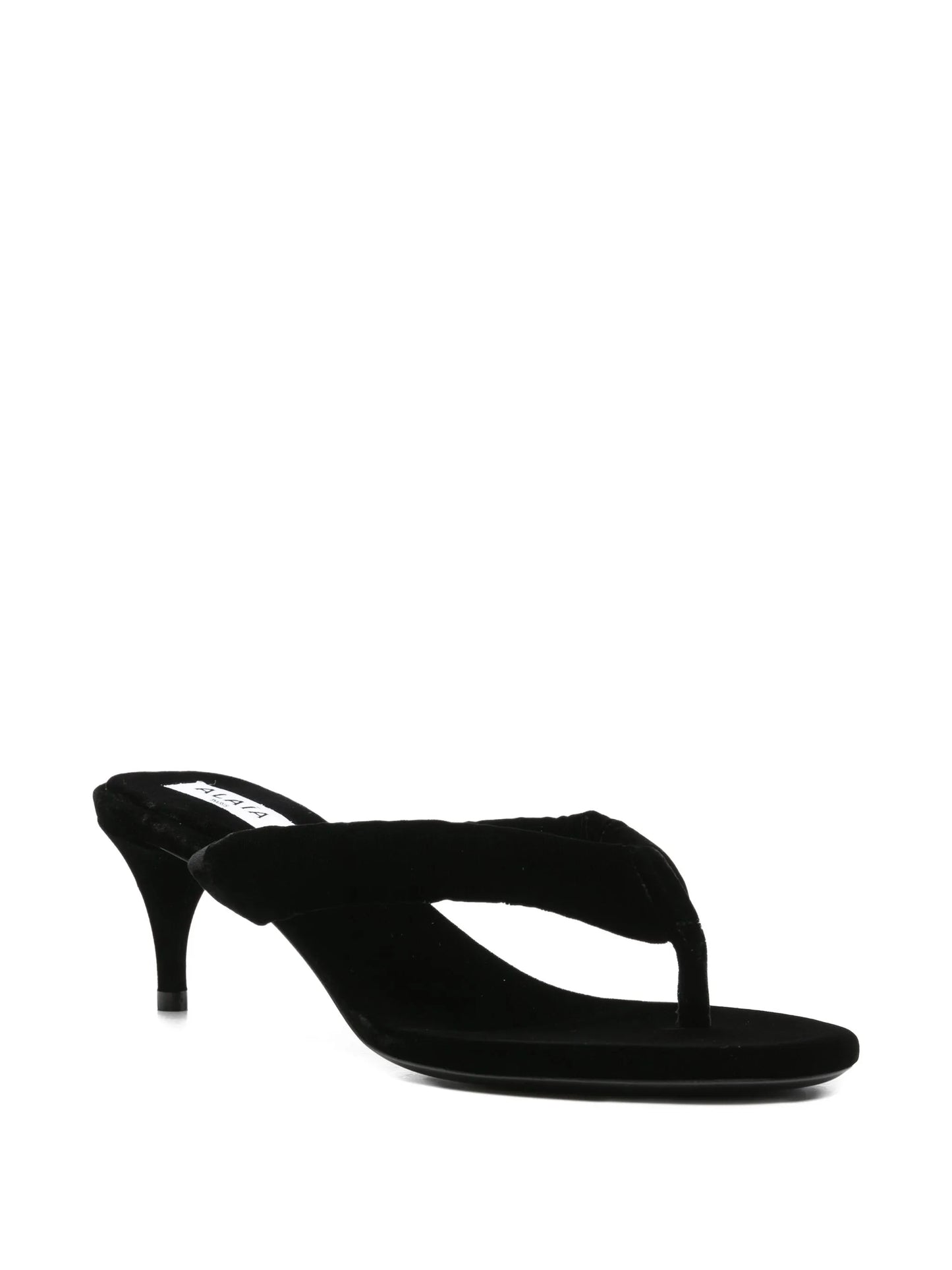 heeled thong sandals