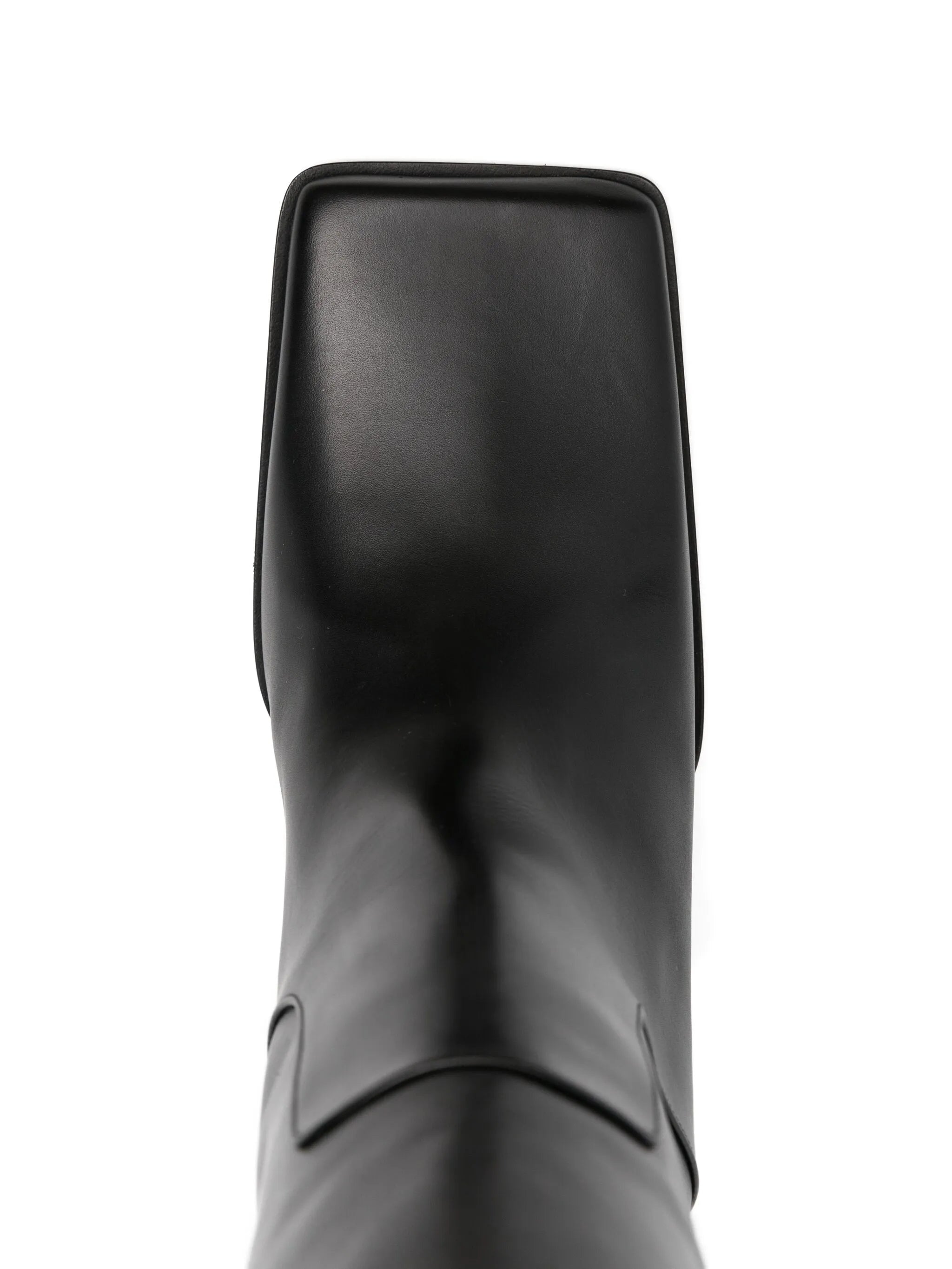 90mm square-toe knee-high boots