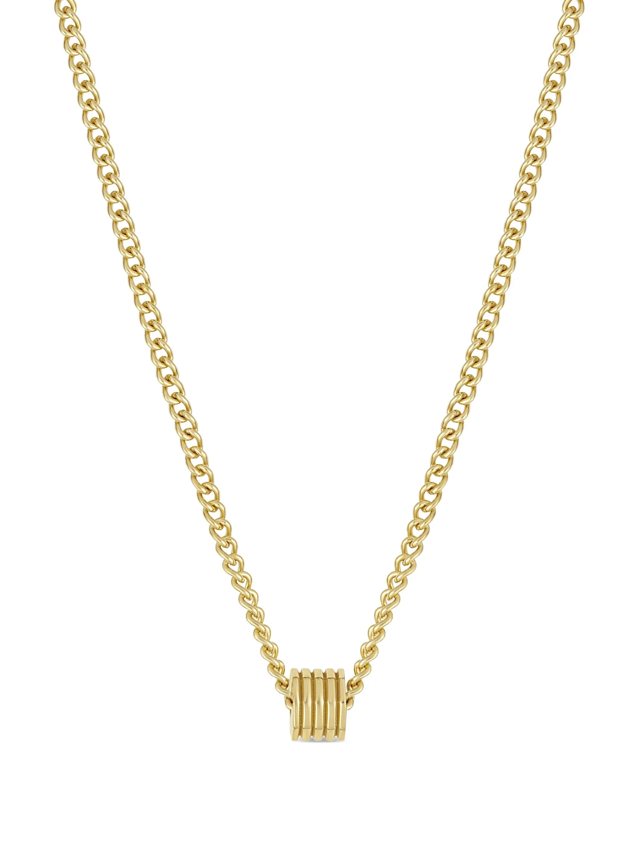 Octagon Mini-charm necklace