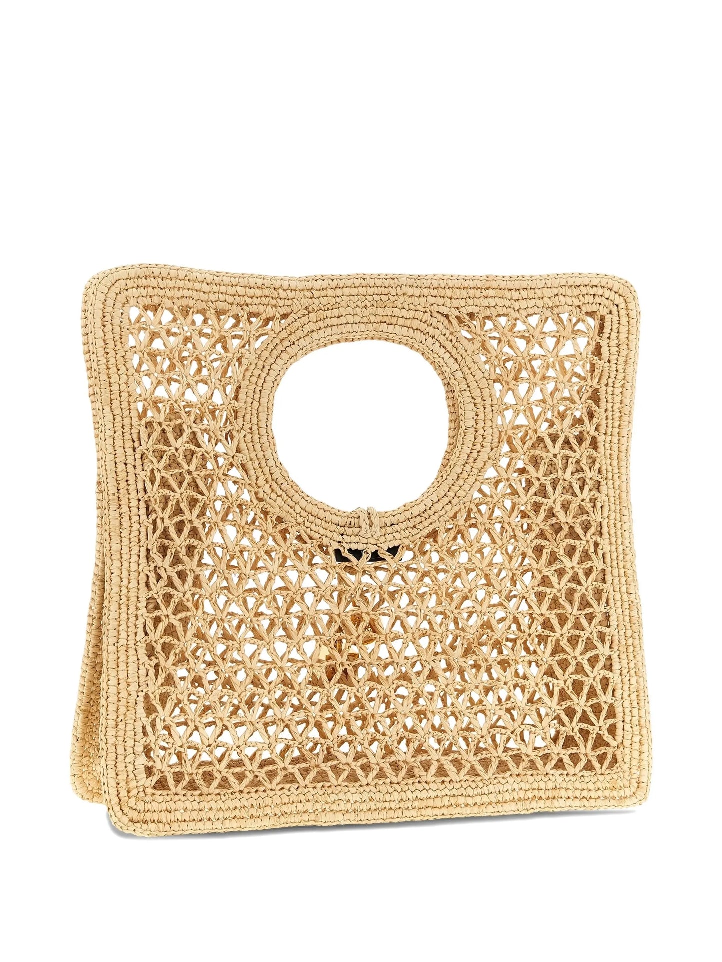 small The Spiaggia circular-handle crochet tote bag