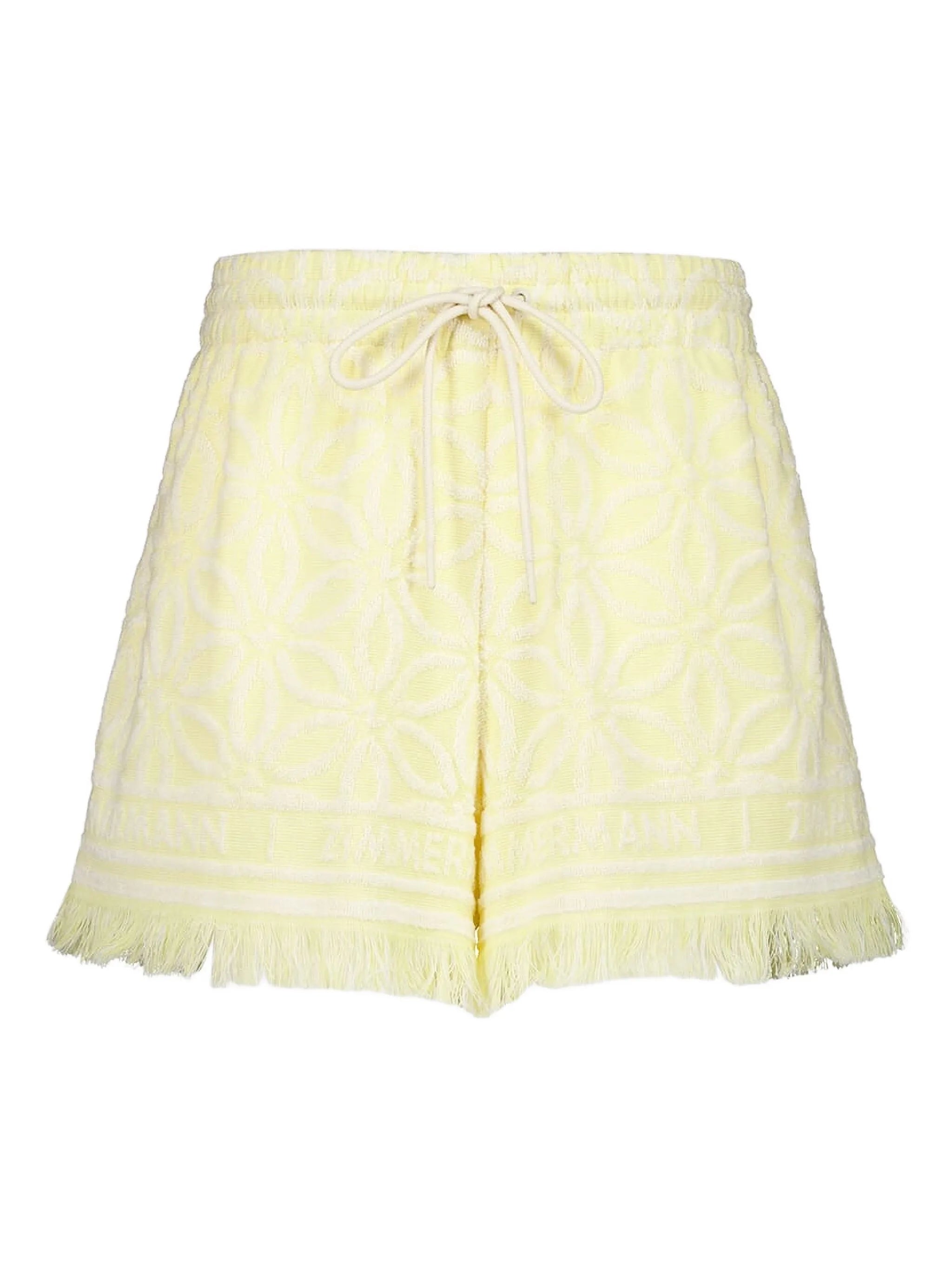 Coco fringed jacquard shorts