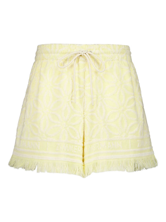 Coco fringed jacquard shorts