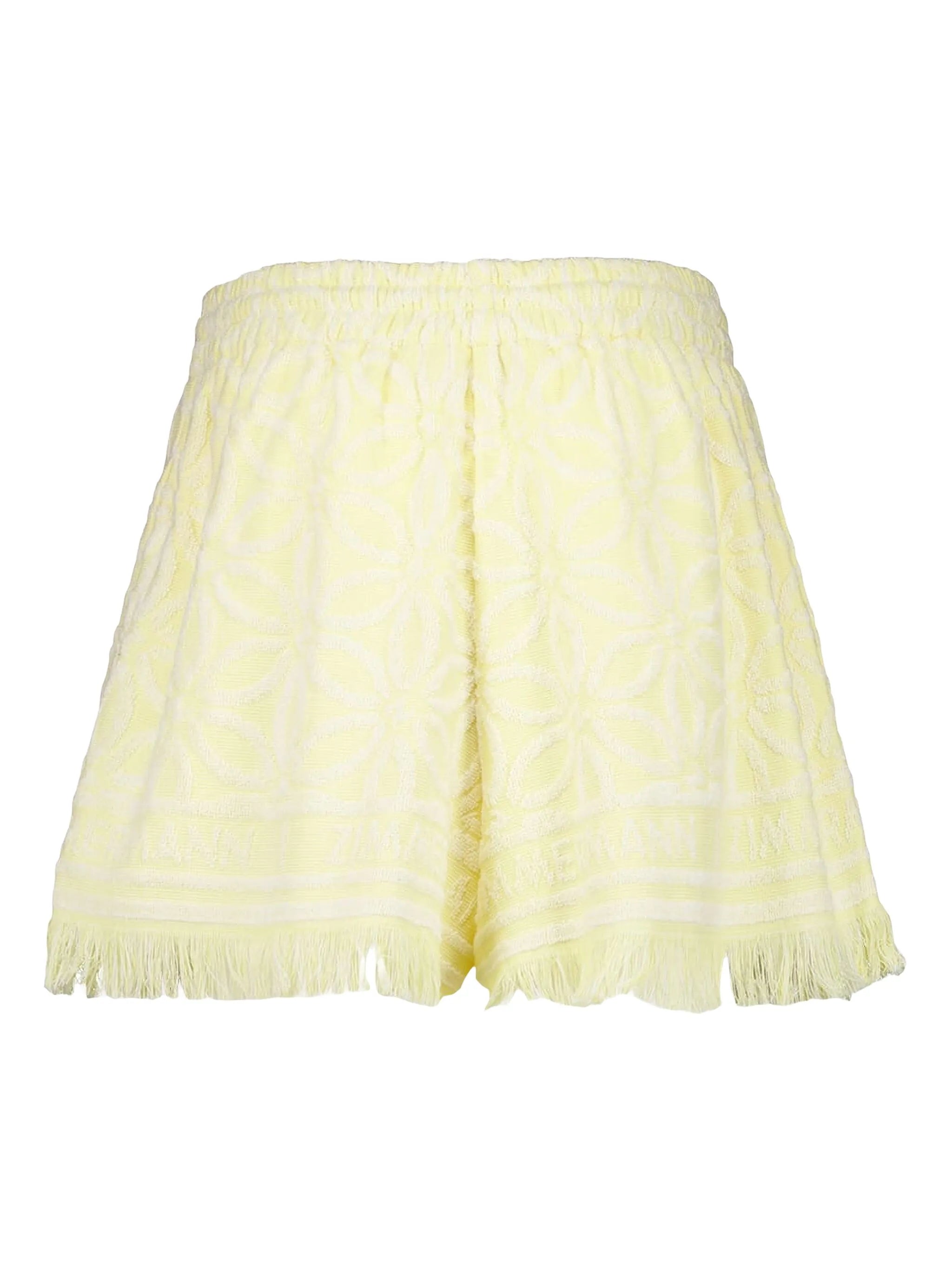 Coco fringed jacquard shorts