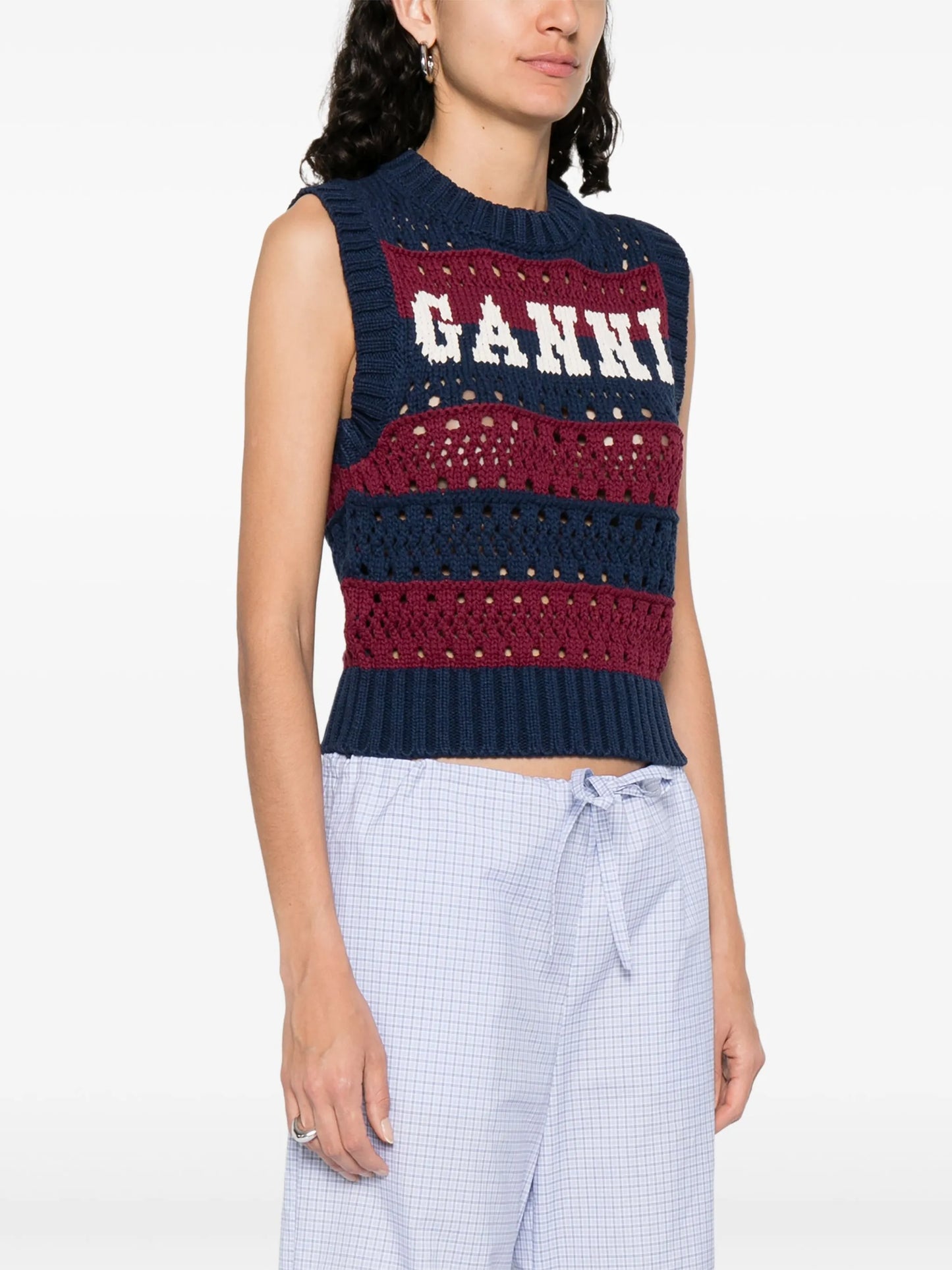 recycled cotton-blend top