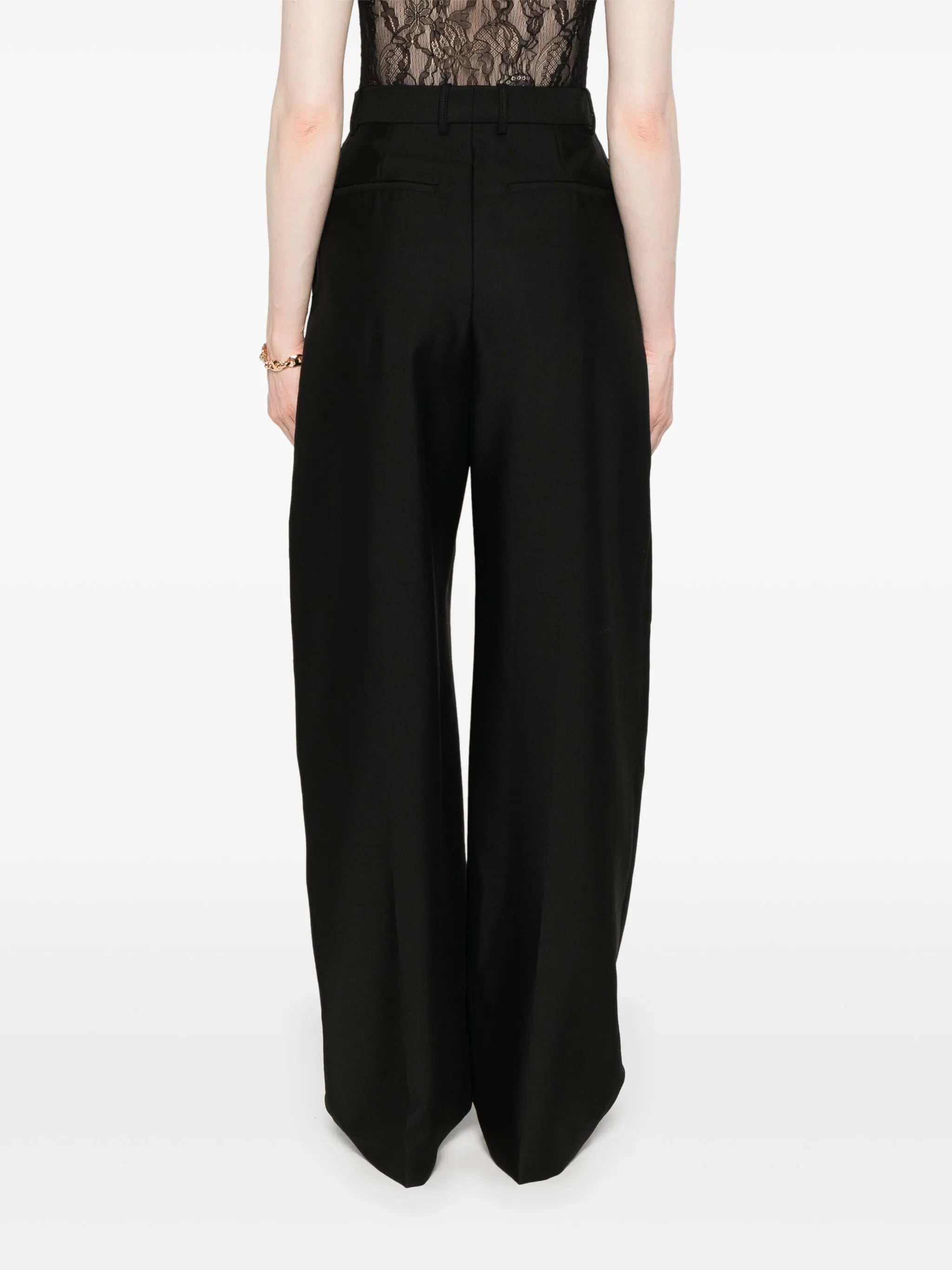 pleat-detail trousers
