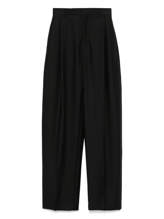 pleat-detail trousers