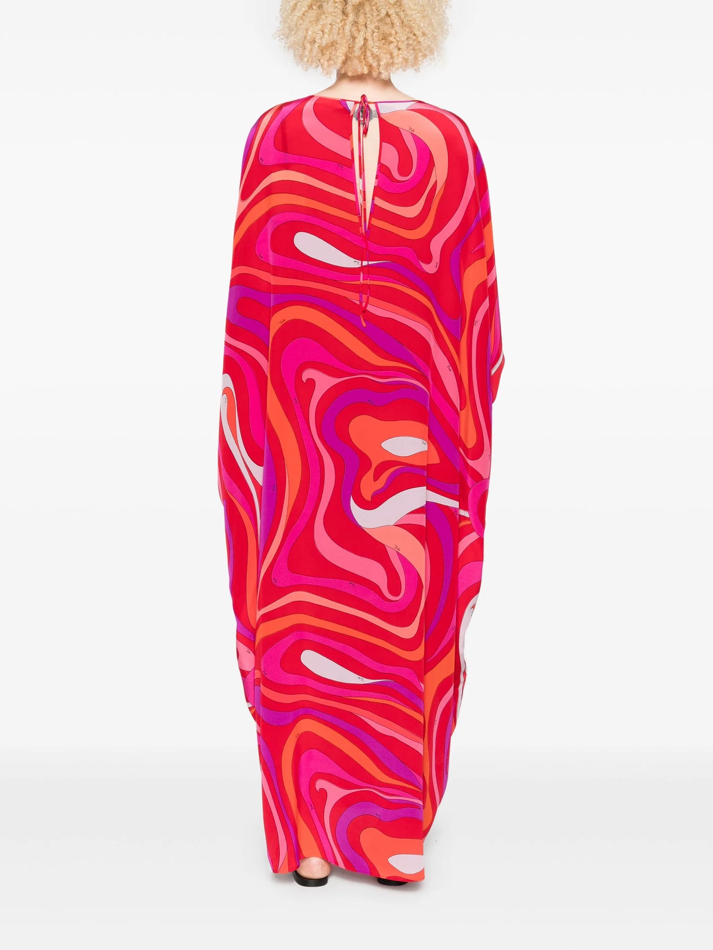 Marmo-print maxi dress