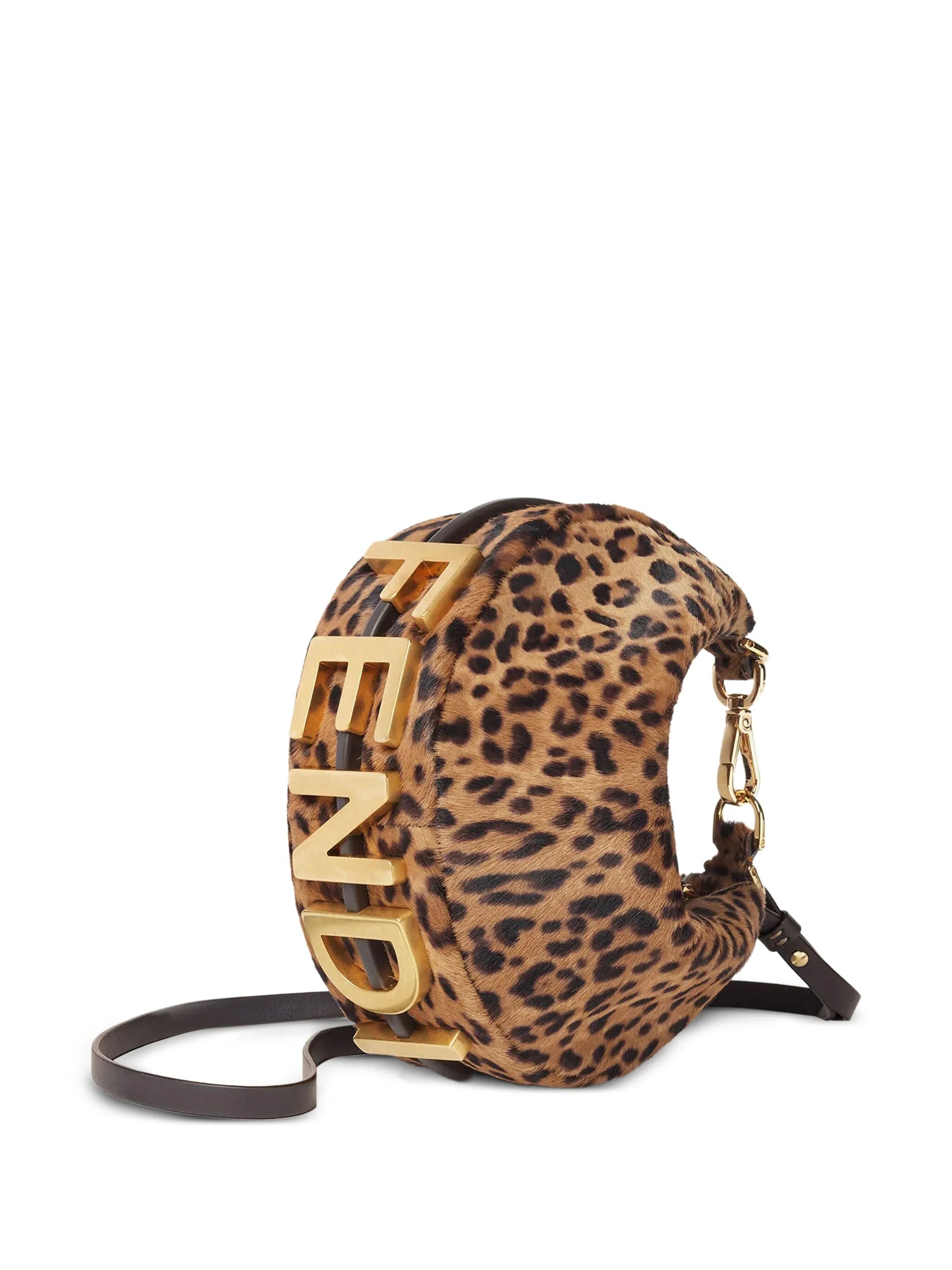 mini Fendigraphy leopard print shoulder bag