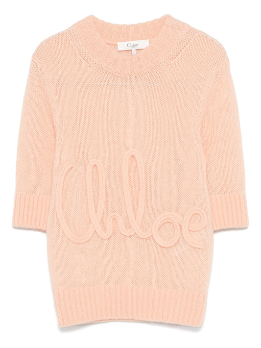 embroidered-logo sweater