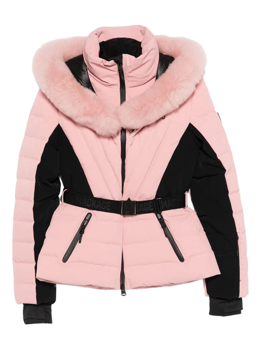 Elita-Shr fur belted ski jacket