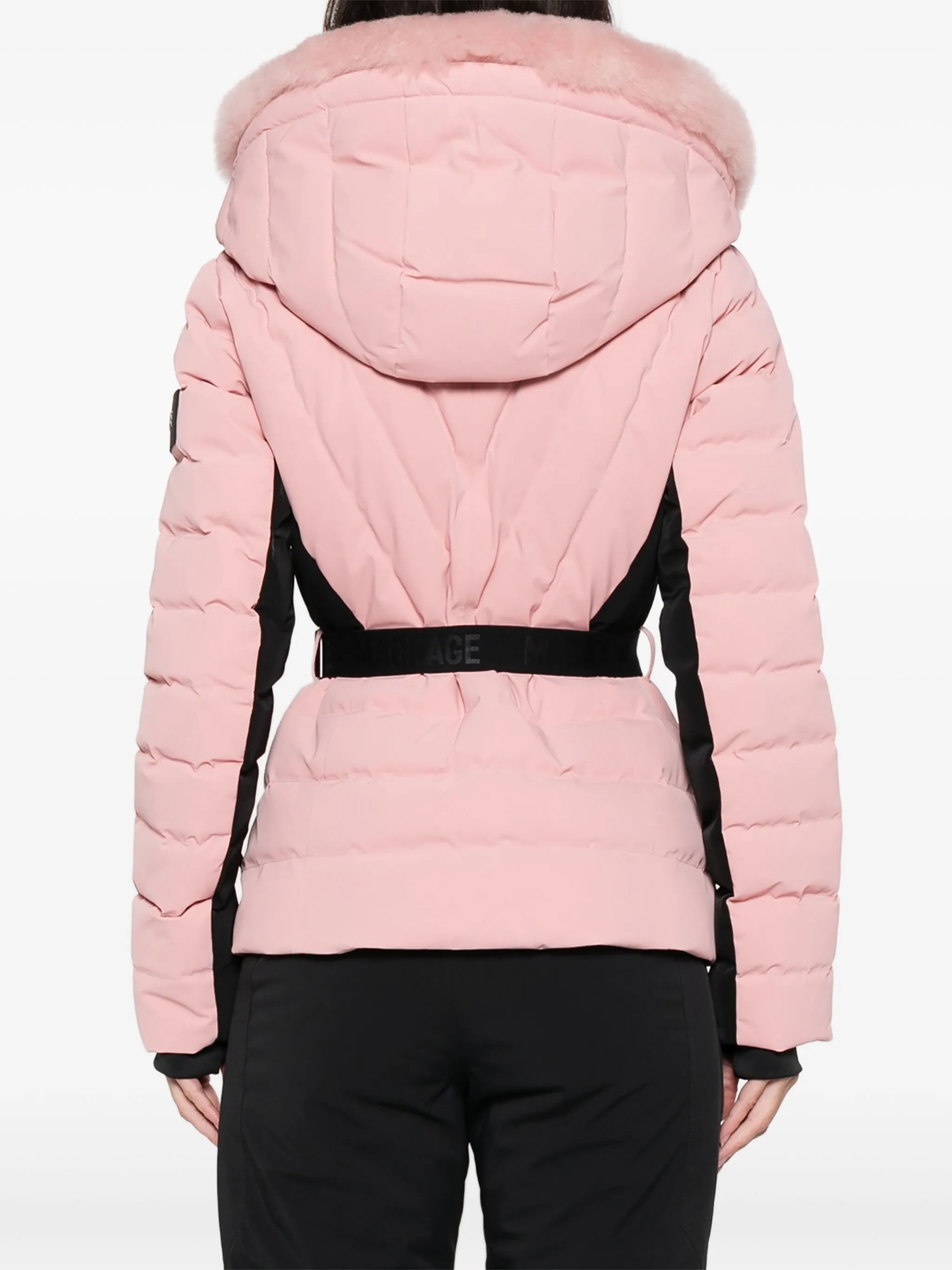 Elita-Shr fur belted ski jacket
