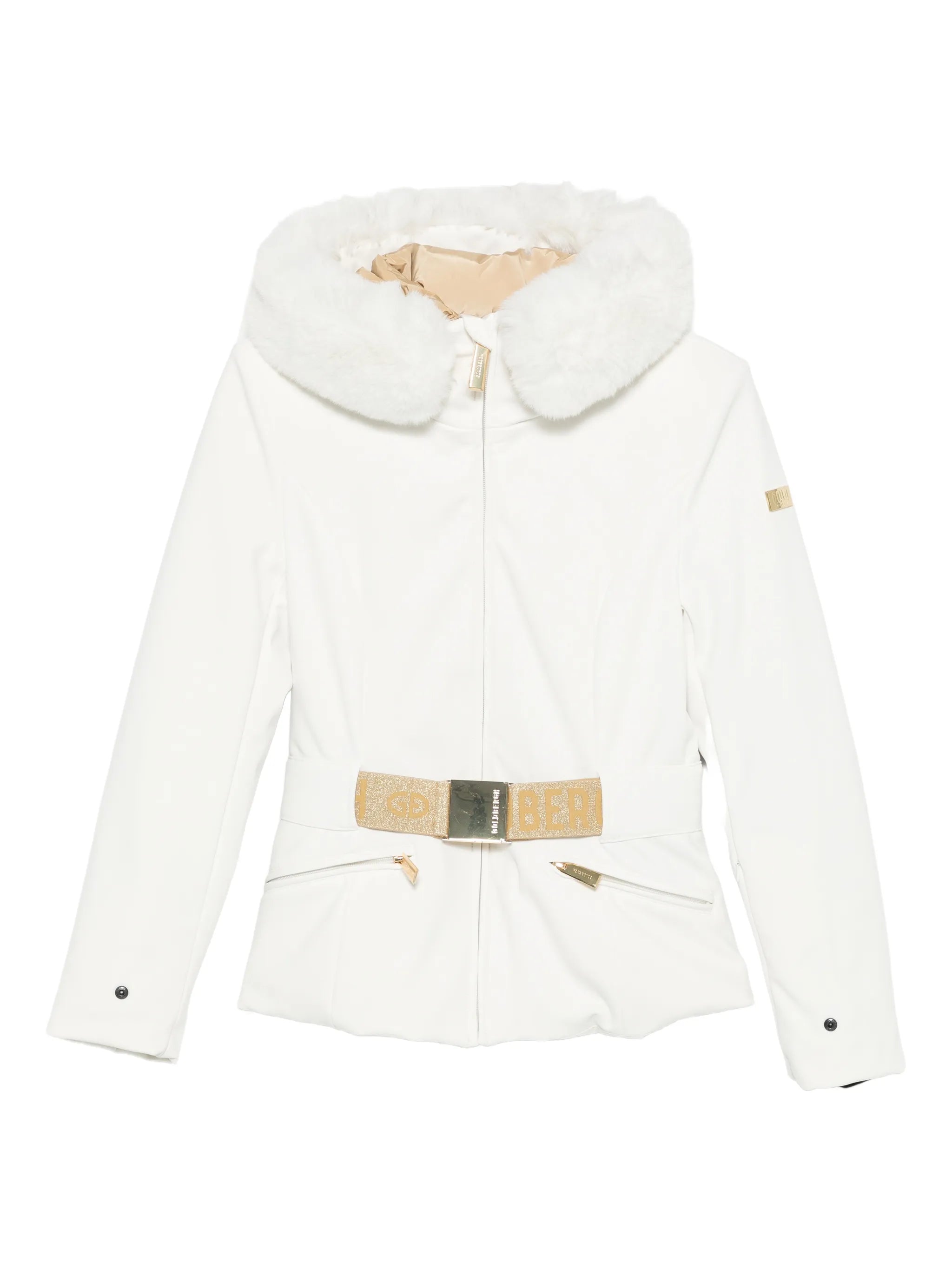 faux-fur belted jacket