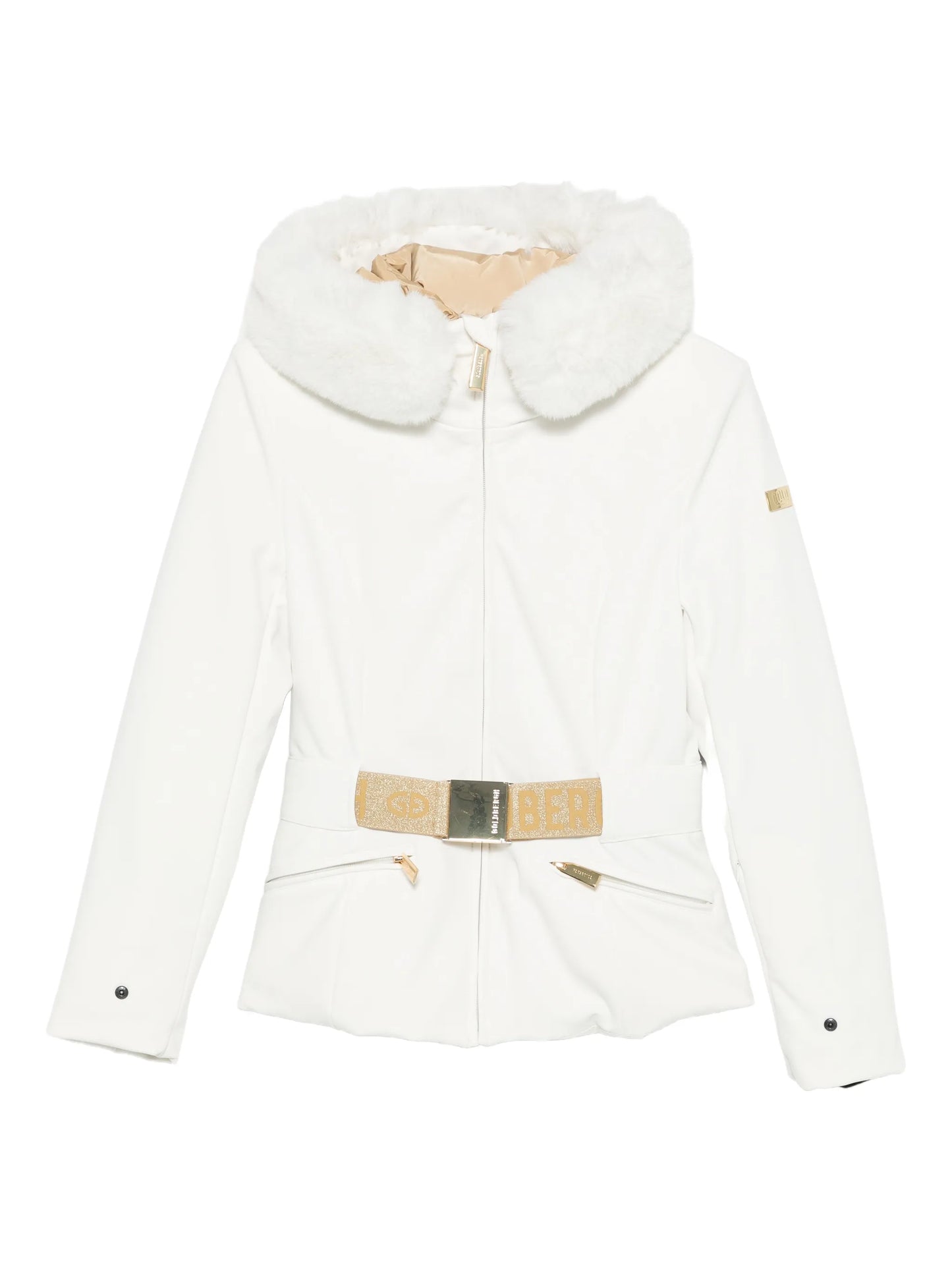 faux-fur belted jacket