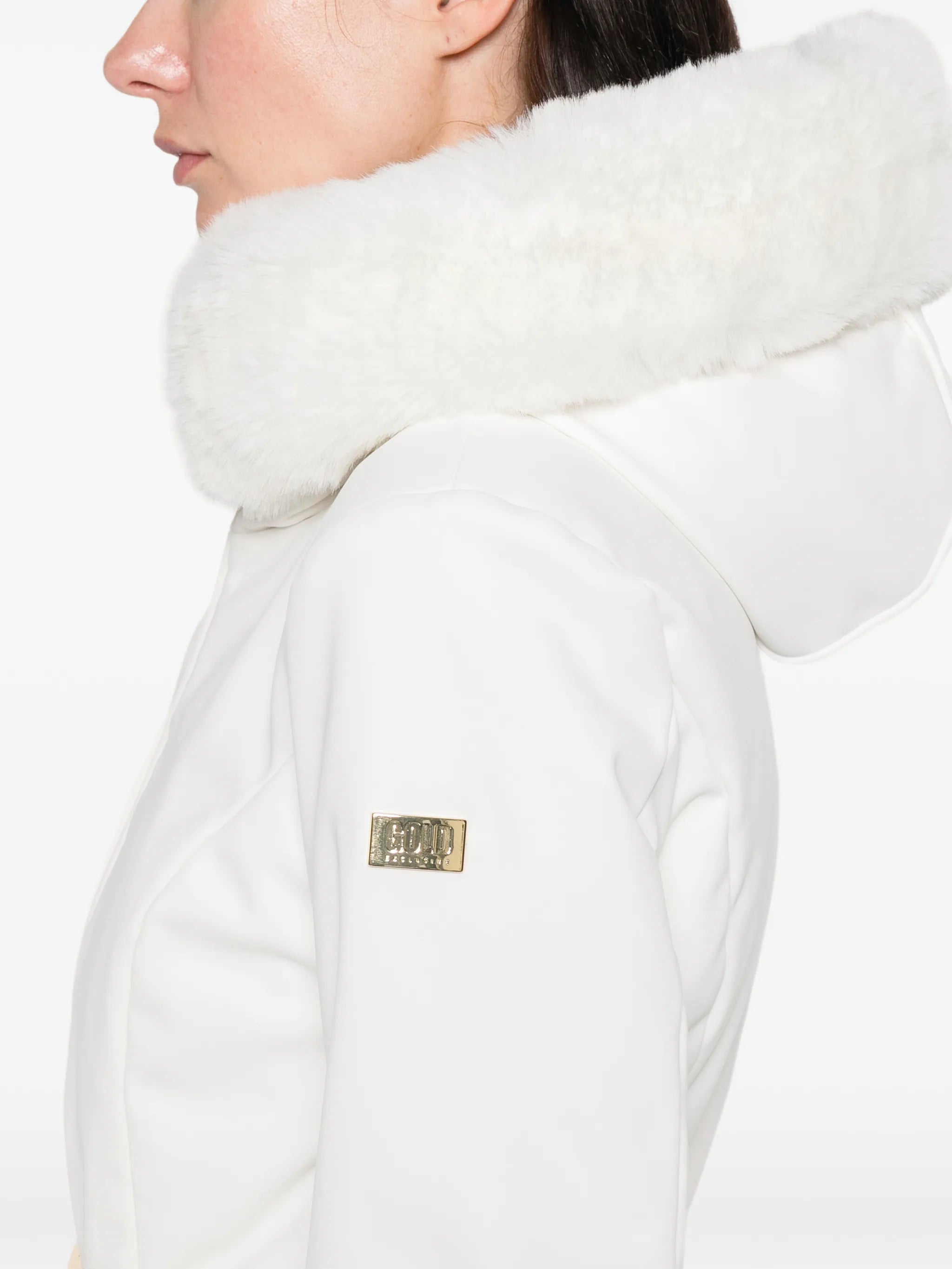 faux-fur belted jacket