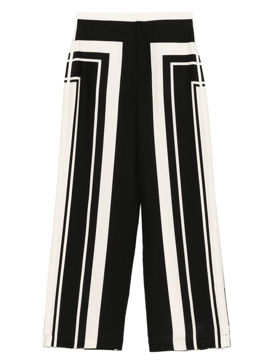 geometric-print trousers
